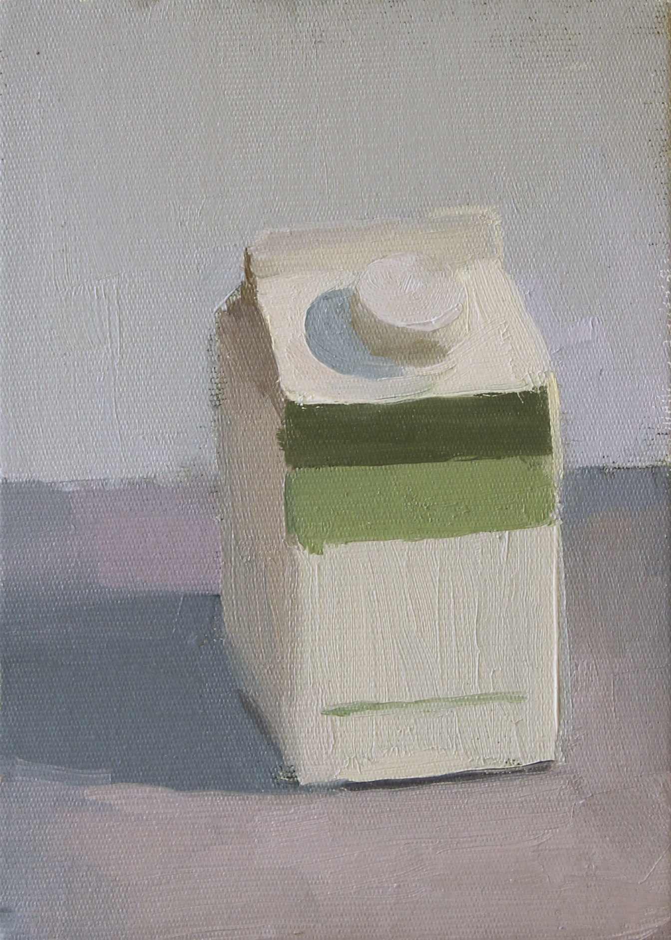    half &amp; half     oil on canvas 5x7" 2012  private collection 