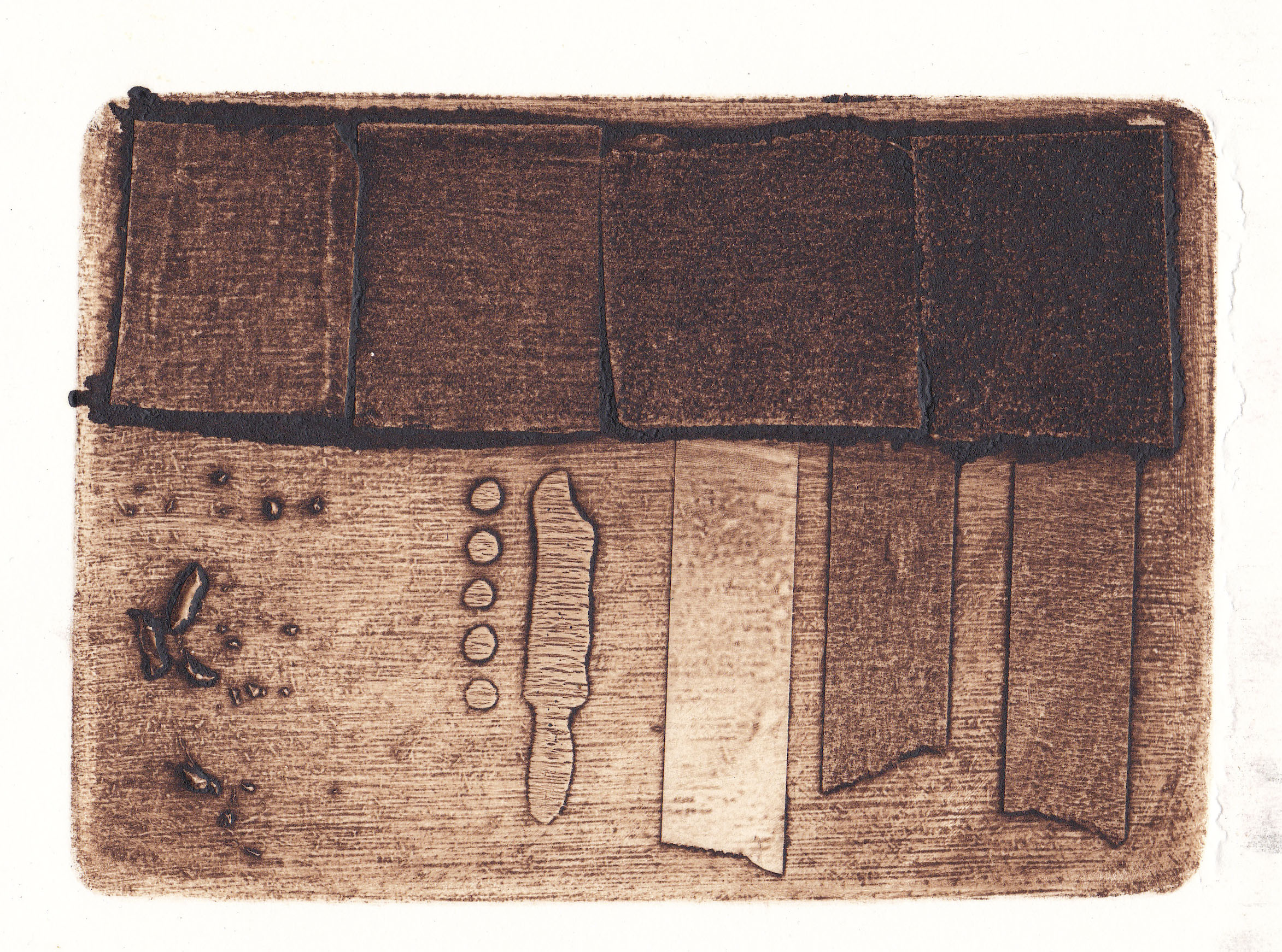 a test collagraph print 2012