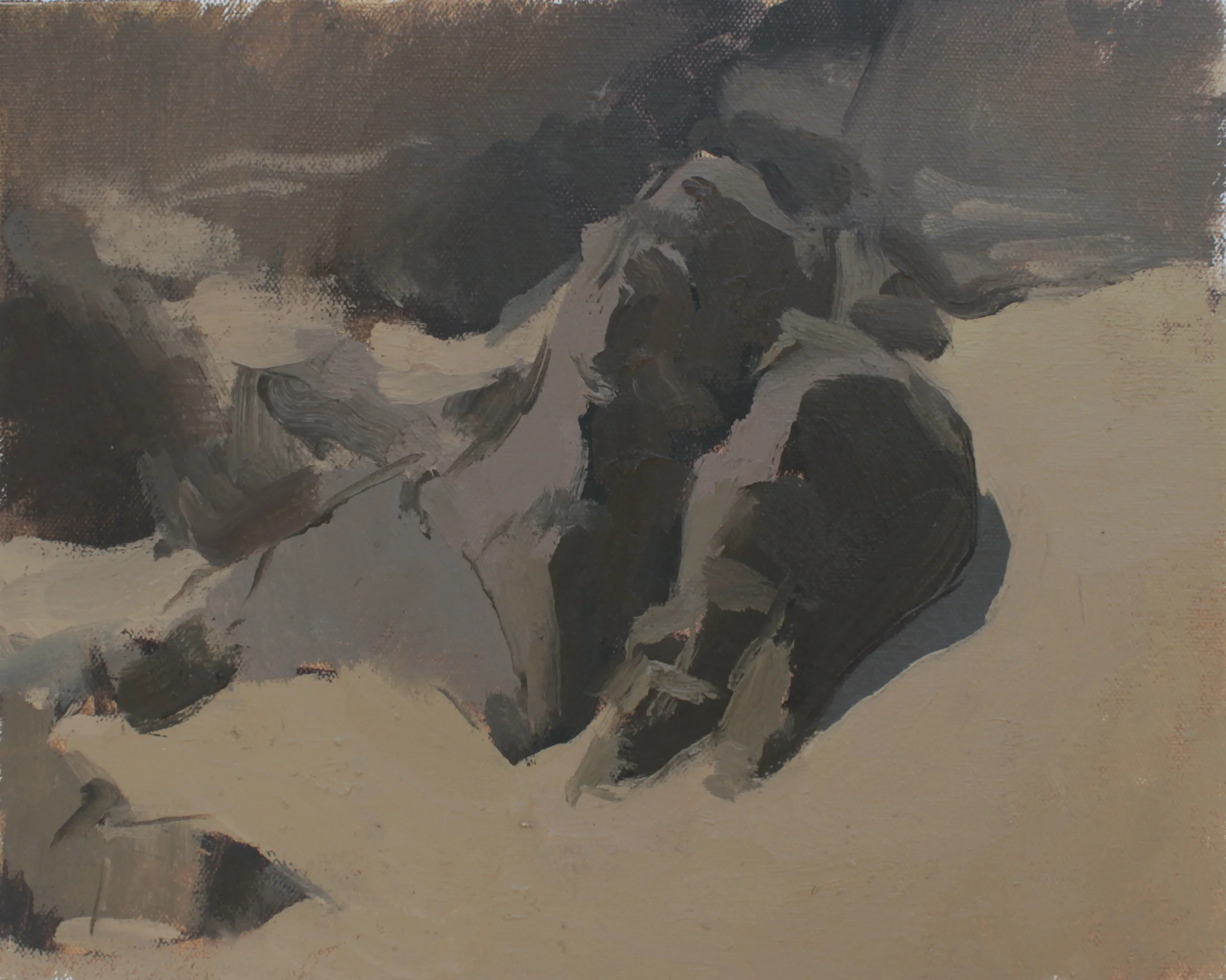 Crescent Bay II oil on mounted canvas 8x10" 2013 private collection Studio City, CA