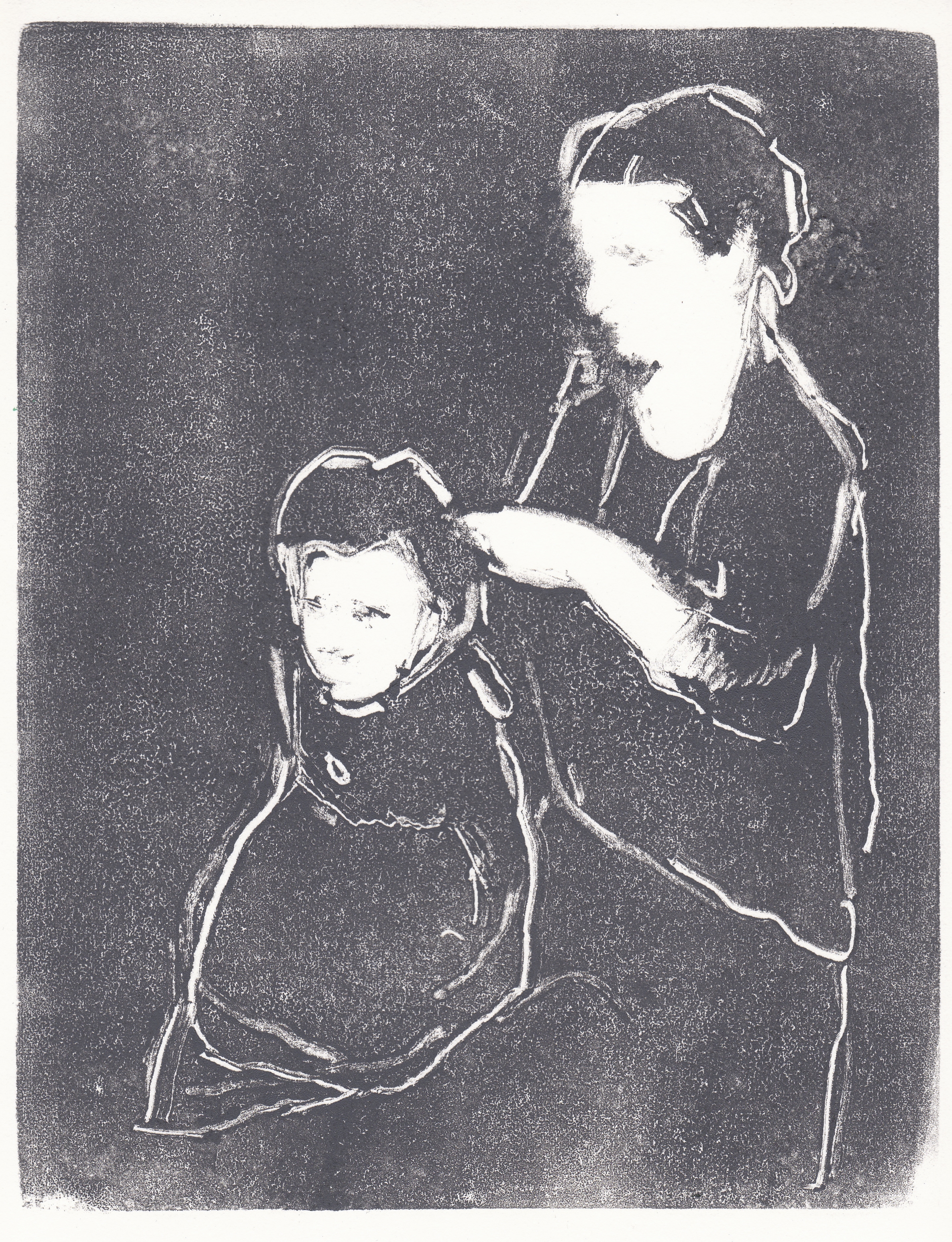 Mother & Child ink on paper 7.5x9.75" 2014