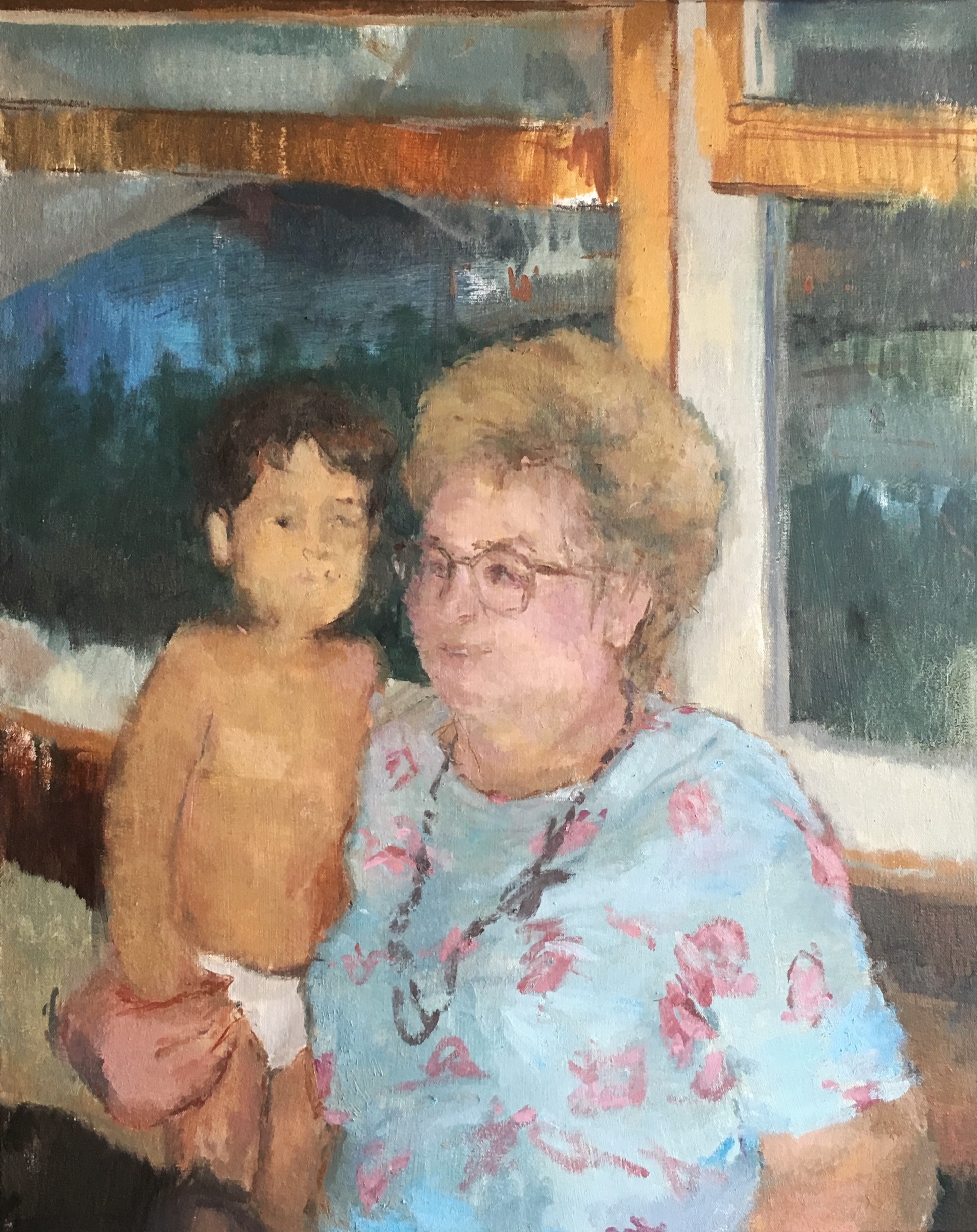    Aunt Barbara     oil on canvas 24x30" 2015  private collection New Jersey 