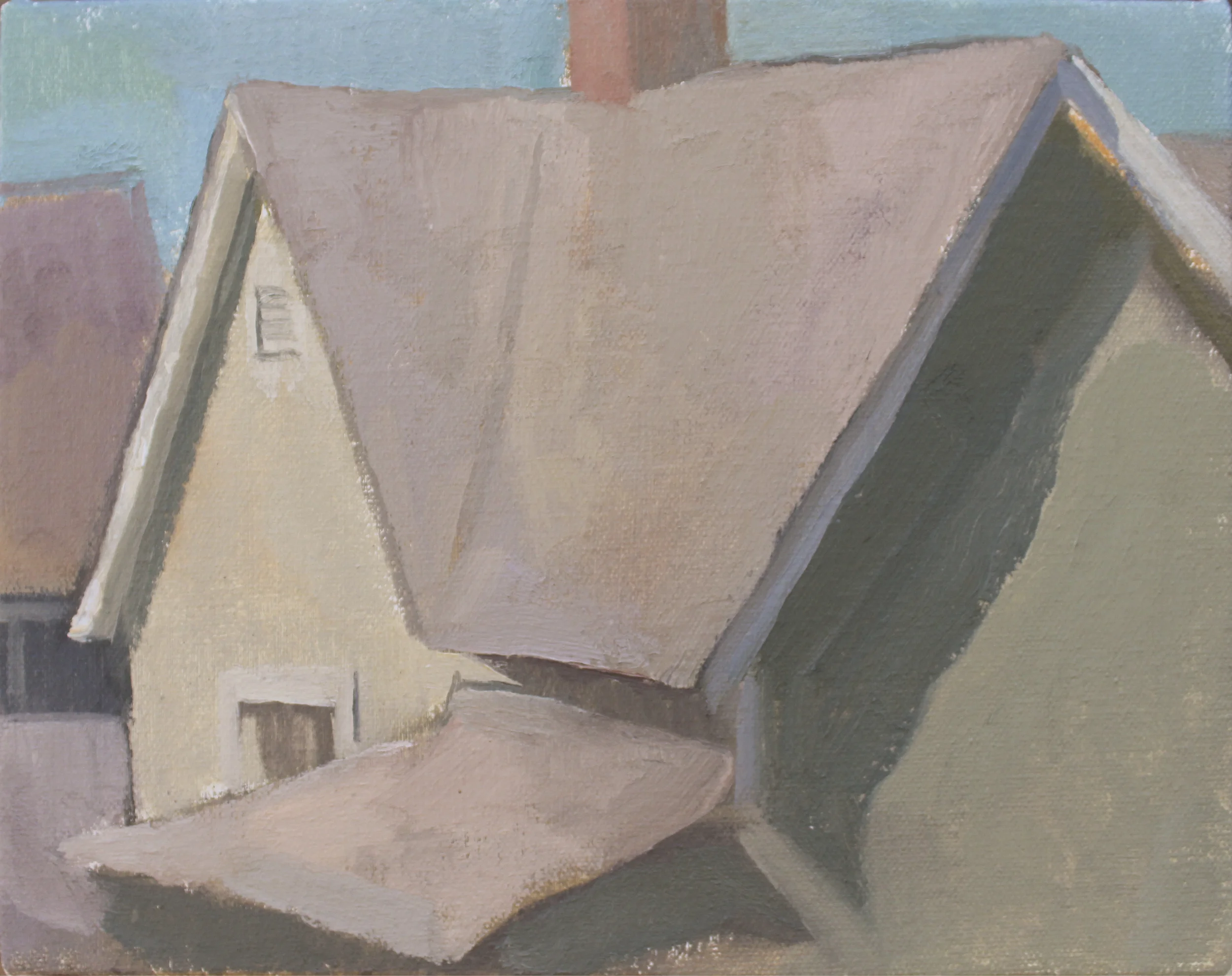 cupcake houses oil on canvas 8x10" 2016 purchase