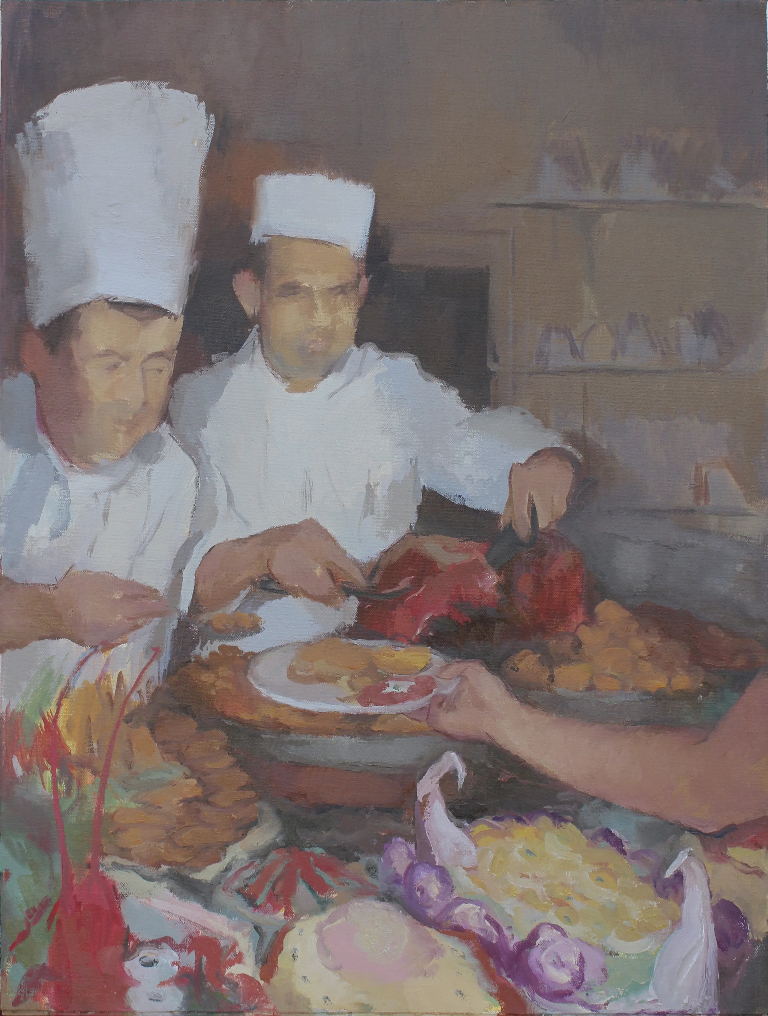 Smorgasbord oil on mounted canvas 18x24" 2015 private collection Naples, FL purchase prints