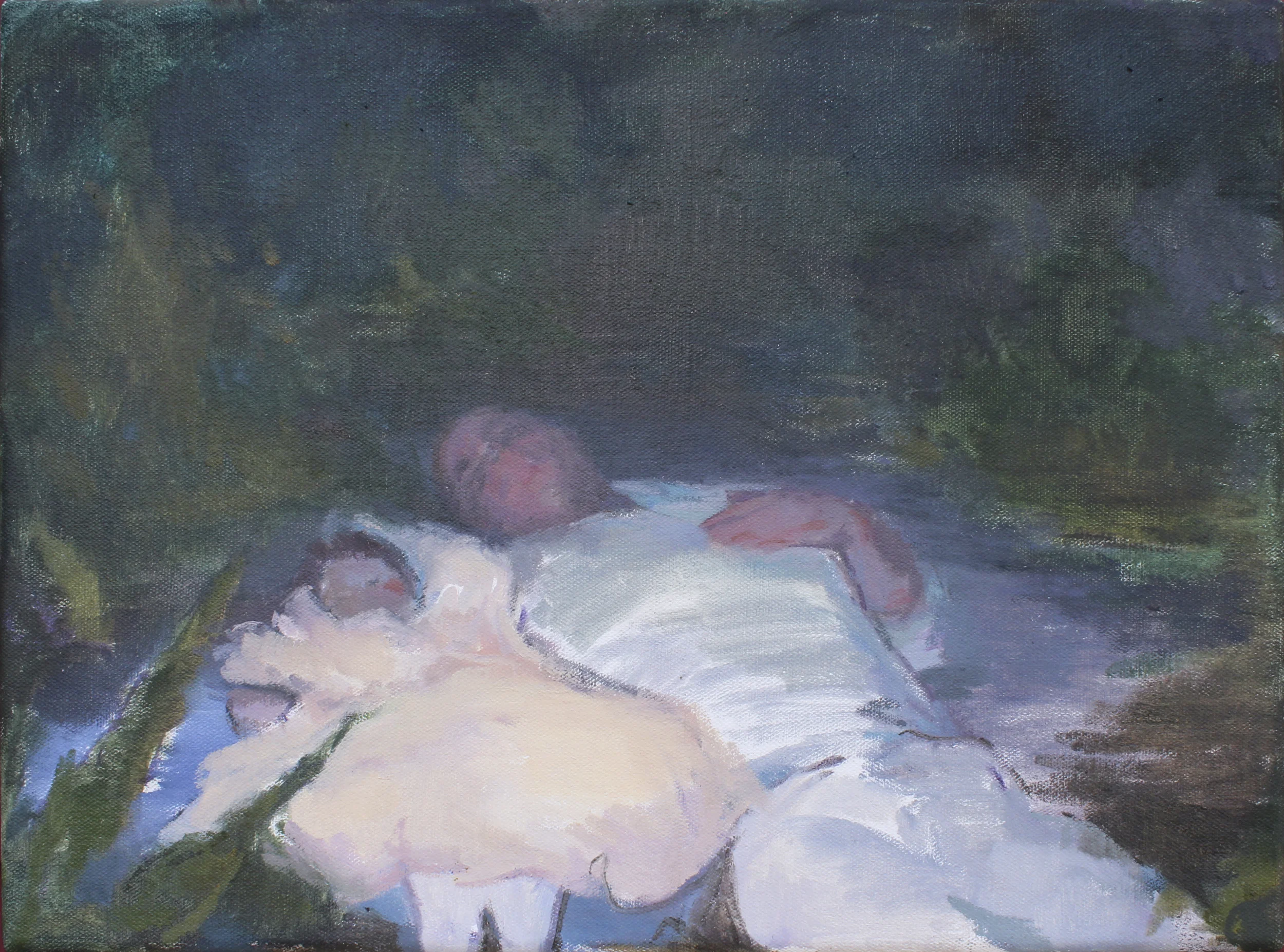 moonlit field oil on canvas 16x12" 2015 available