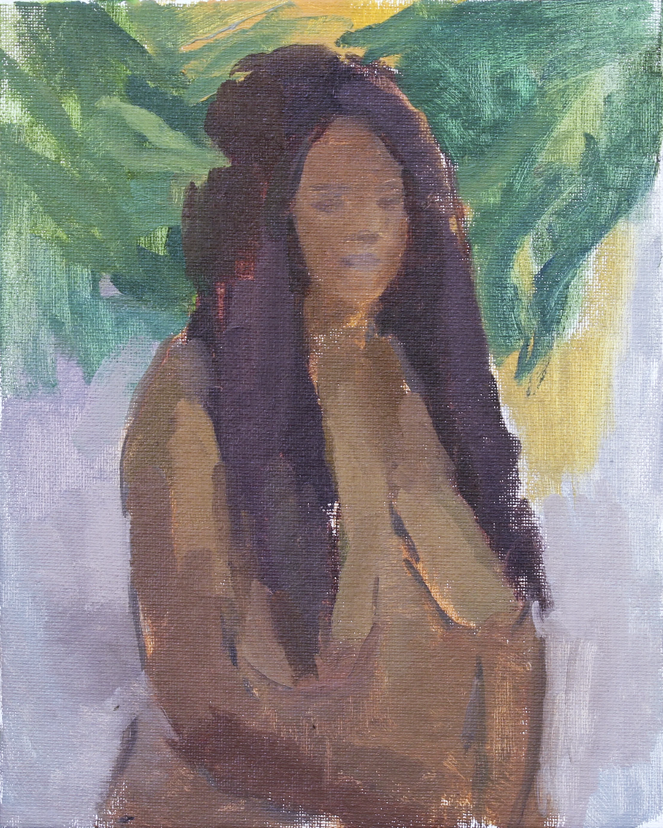 mona umbered oil on canvas 8x10" 2017 purchase