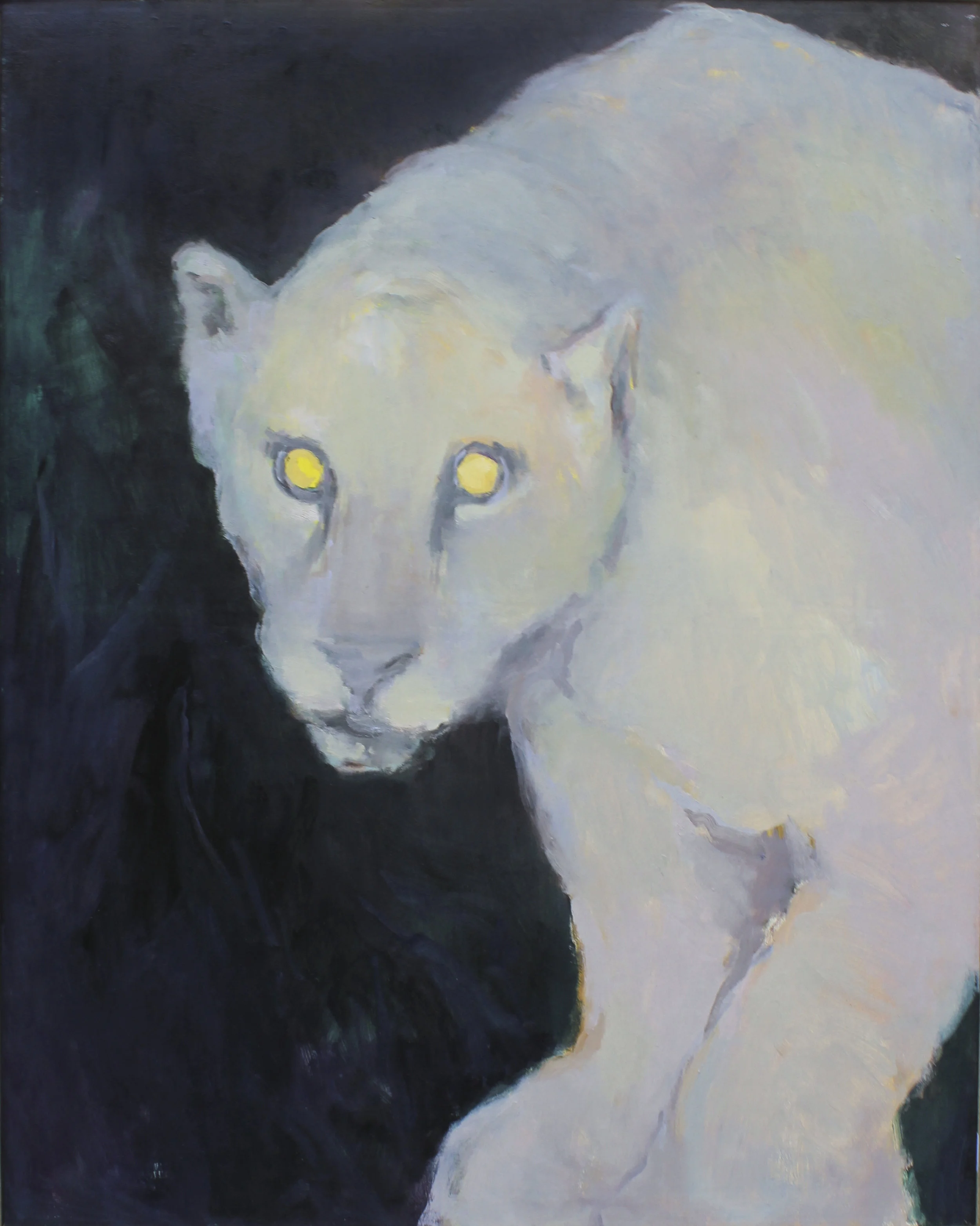 were-jaguar oil on canvas 24 x 30" 2017 private collection NJ