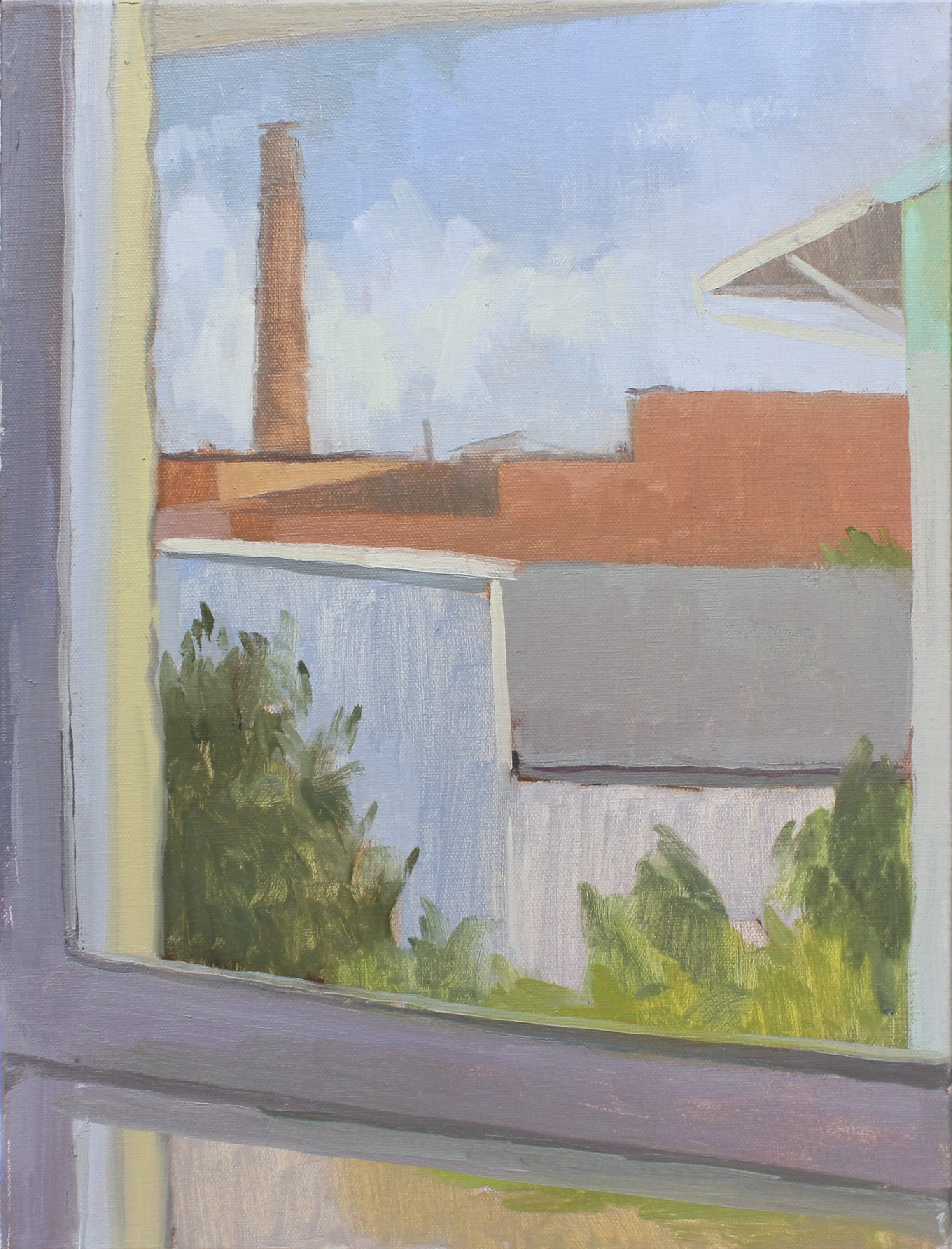 old slaughterhouse oil on canvas 12x16" 2017 purchase