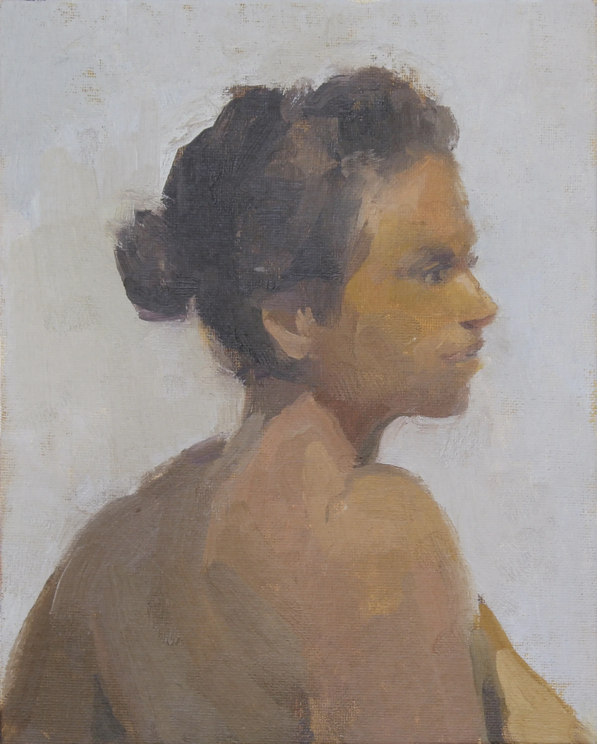 nude study oil on canvas 8x10" 2017 available