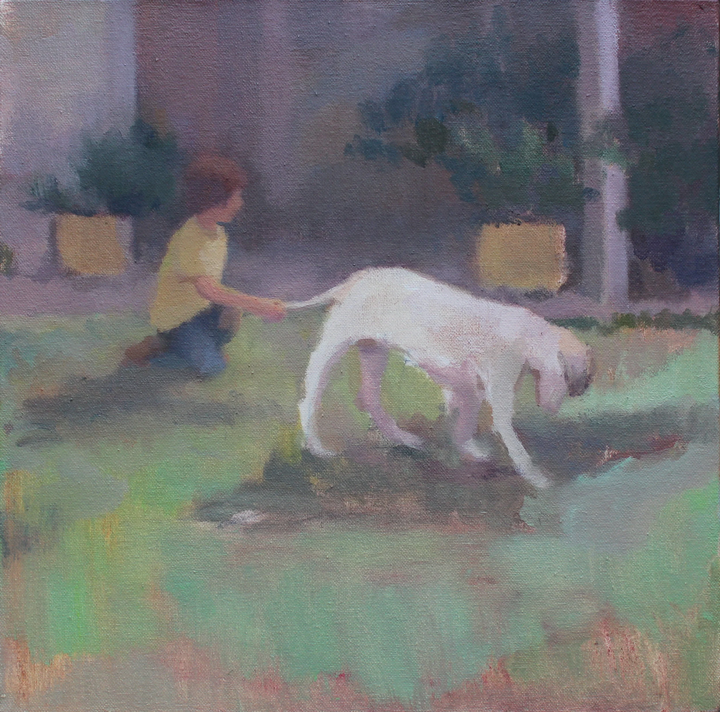 tail-grab oil on canvas 12 x 12” 2019 purchase original