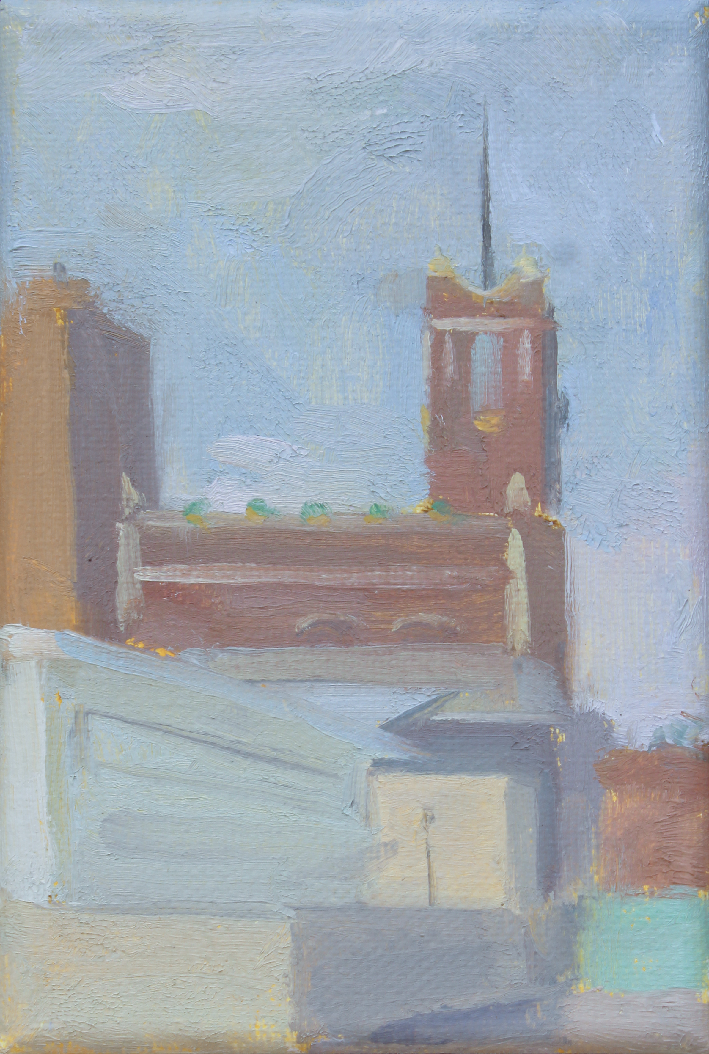    Paramount Theatre   oil on canvas 4 x 6” 2019  private collection New York 