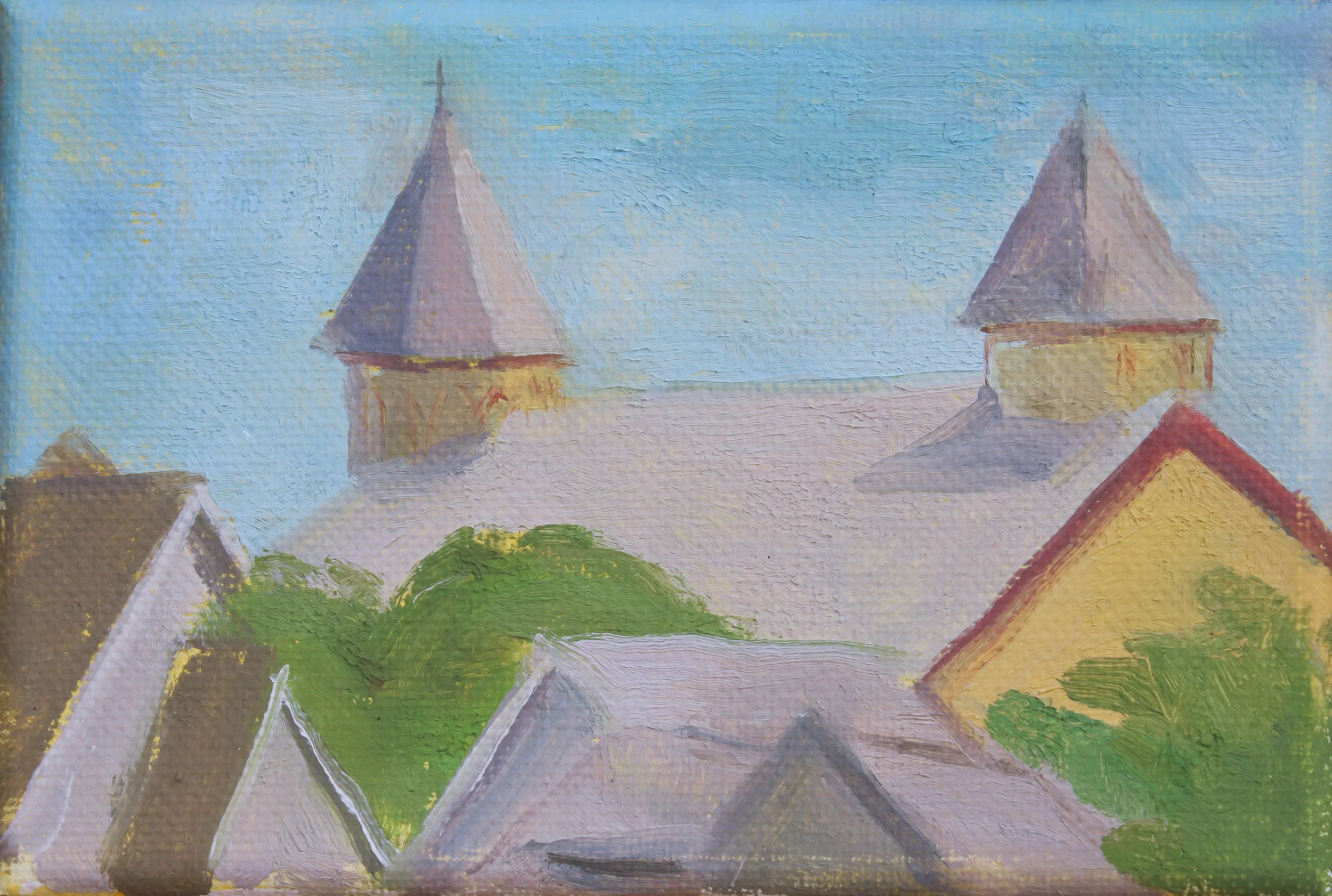 Ocean Grove oil on canvas 4 x 6” 2019 purchase