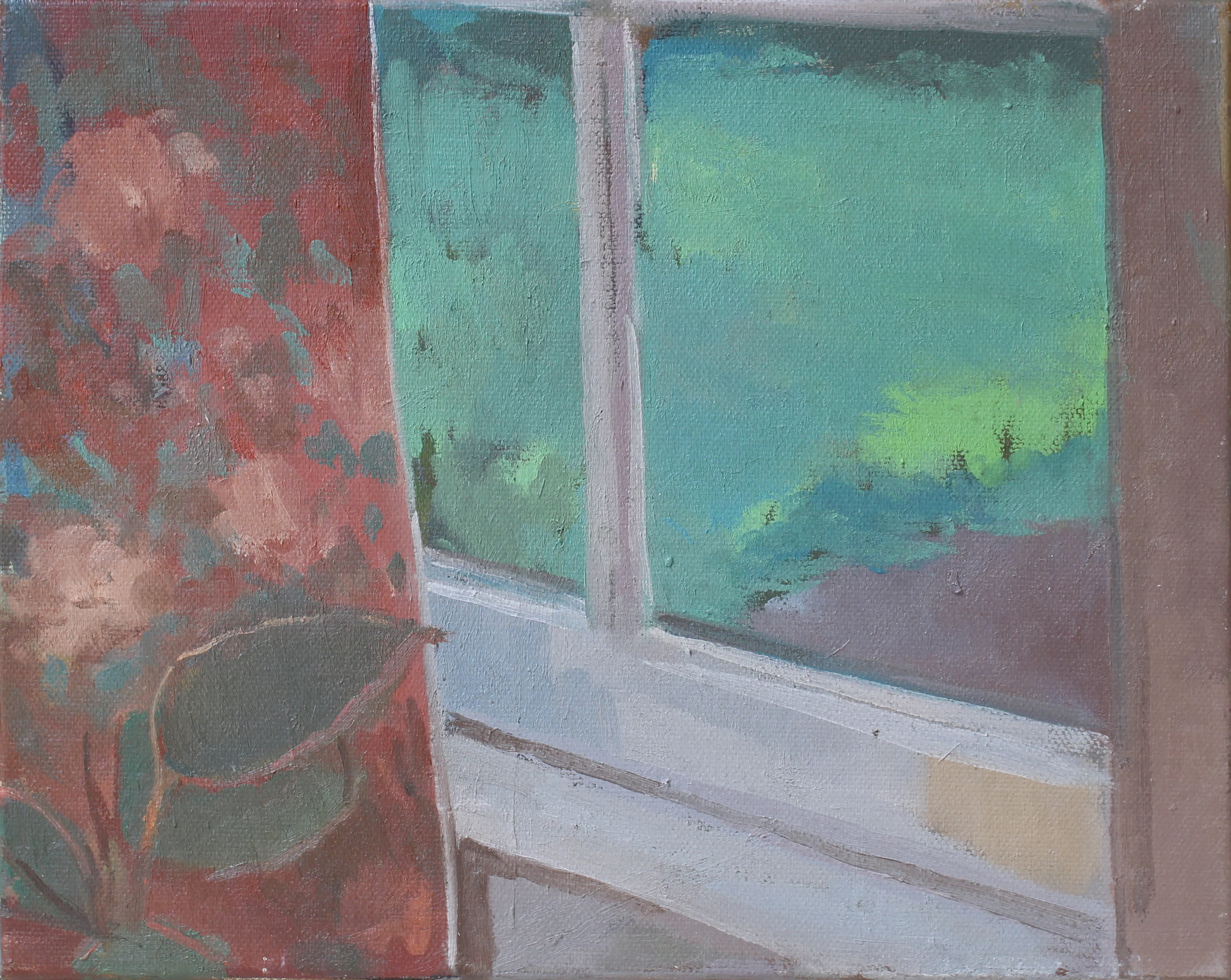 Window View in Late Spring oil on canvas 8x10” 2015 purchase