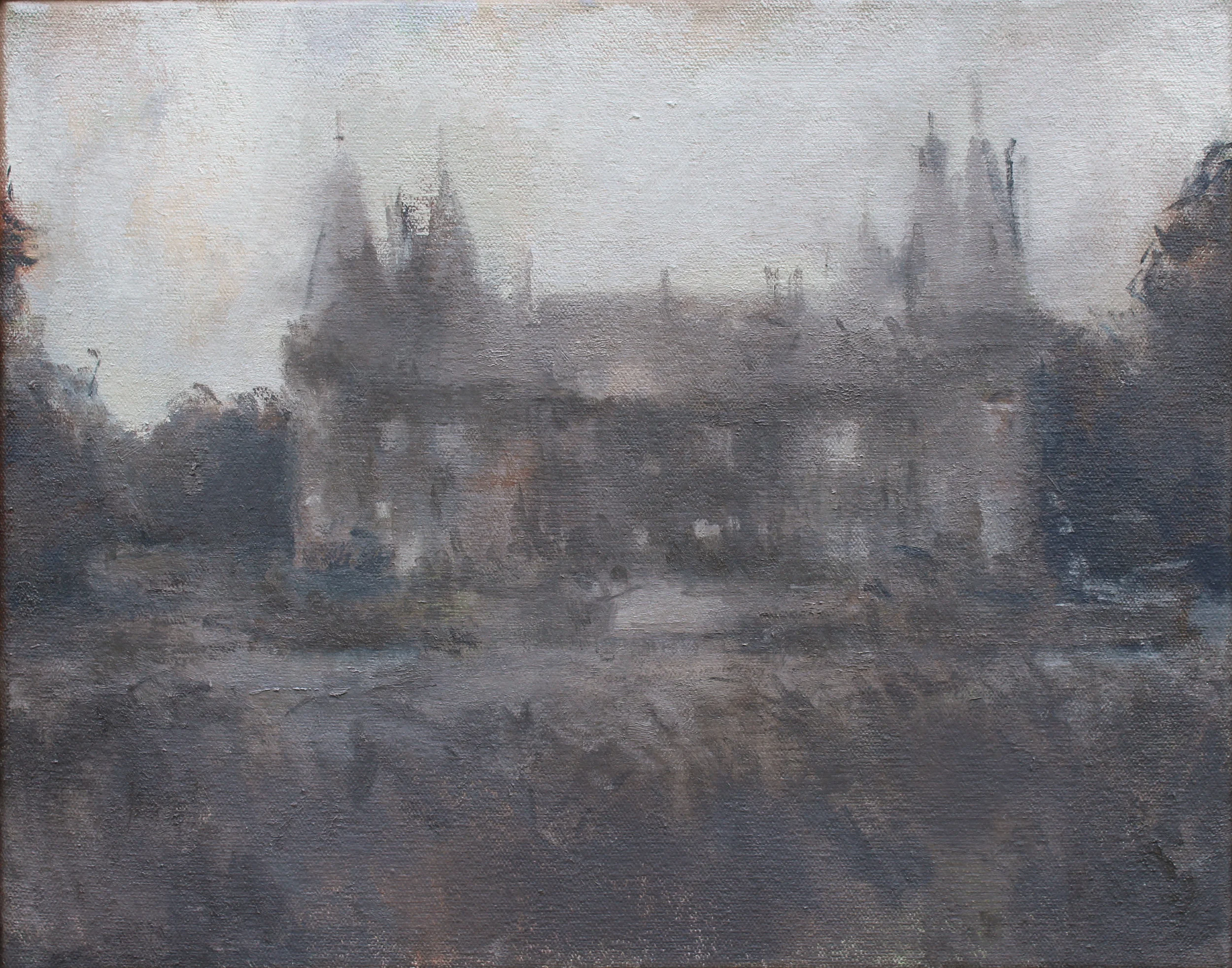 these chateaus oil on canvas 12x15" 2015 purchase