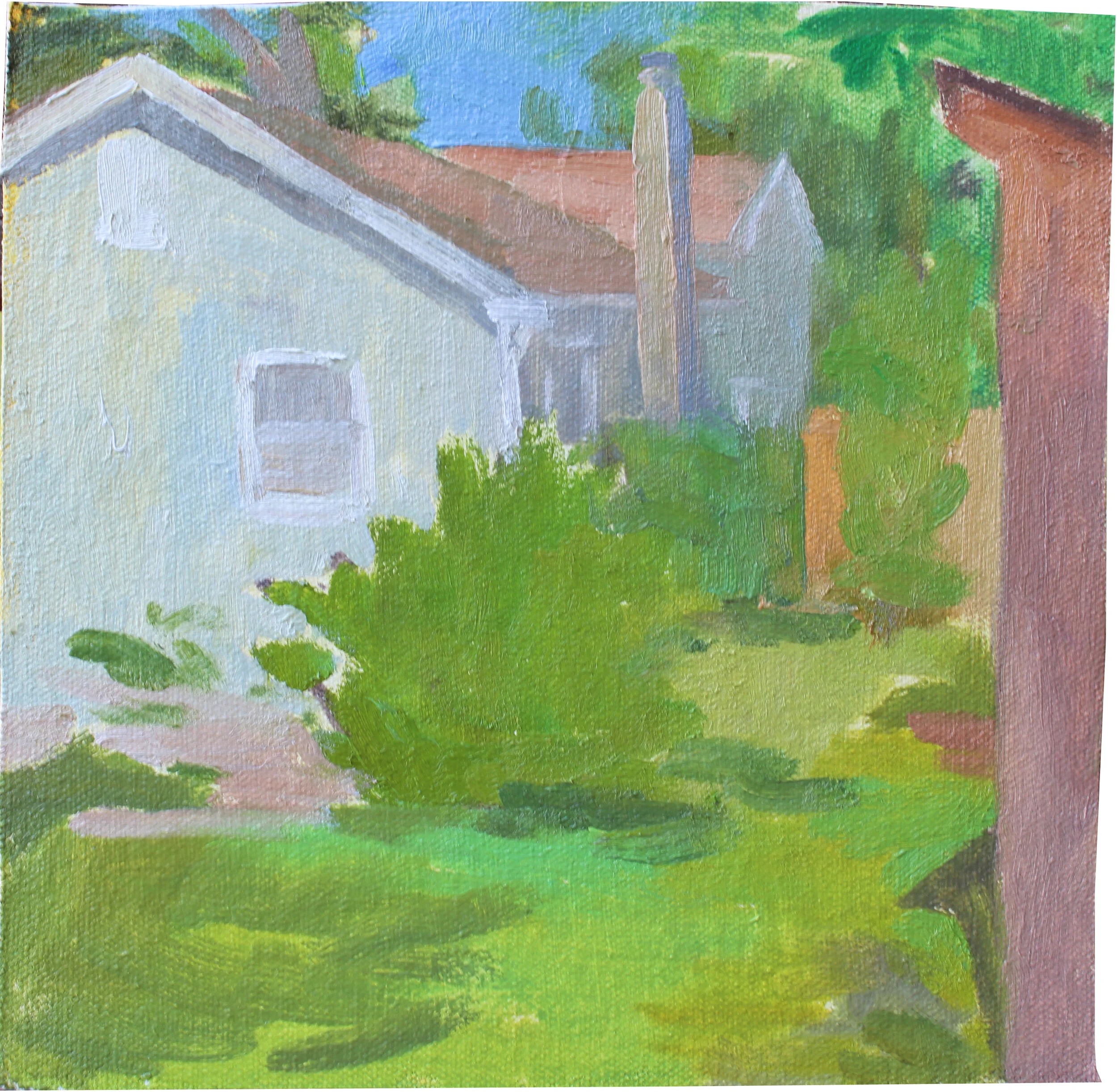 Cherry Street Morning oil on mounted canvas 8x8” 2019 available