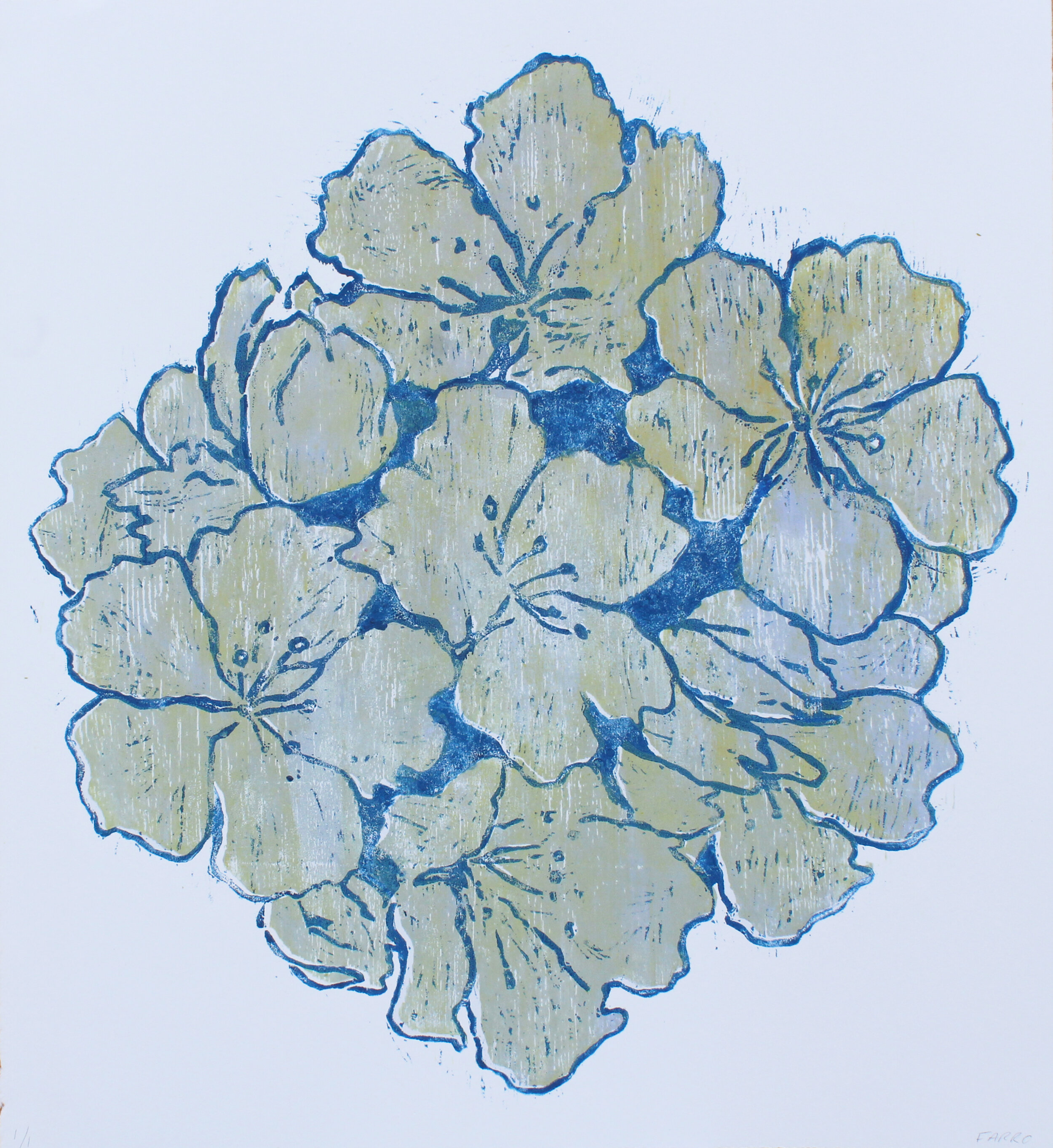   Moonlit Hibiscus  woodblock print edition of 1 16.5 x 17.5” 2019   purchase  