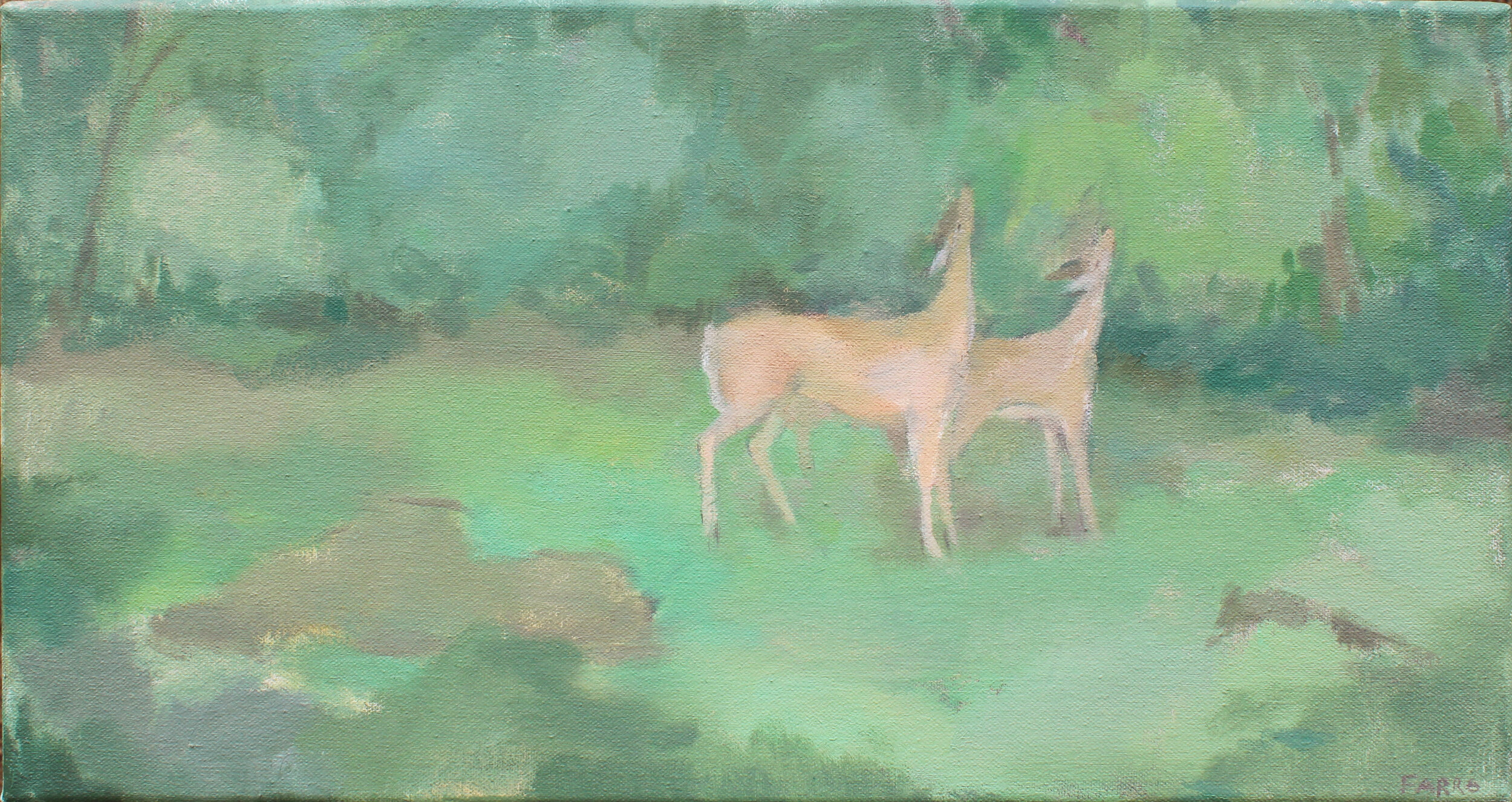    Peace in the Valley   oil on canvas 9 x 17” 2020   purchase  