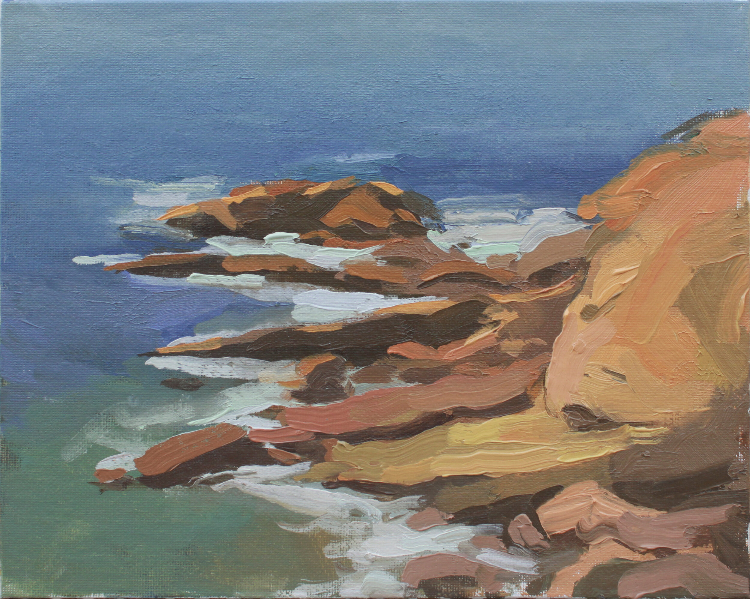    Heisler Park II   oil on canvas panel 8 x 10” 2013  private collection California  purchase small print   purchase large print  