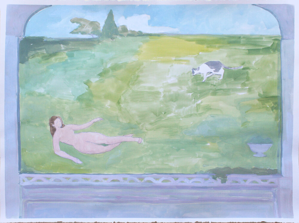    Giardino Segreto   watercolor + gouache on paper 21 x 29”   purchase  