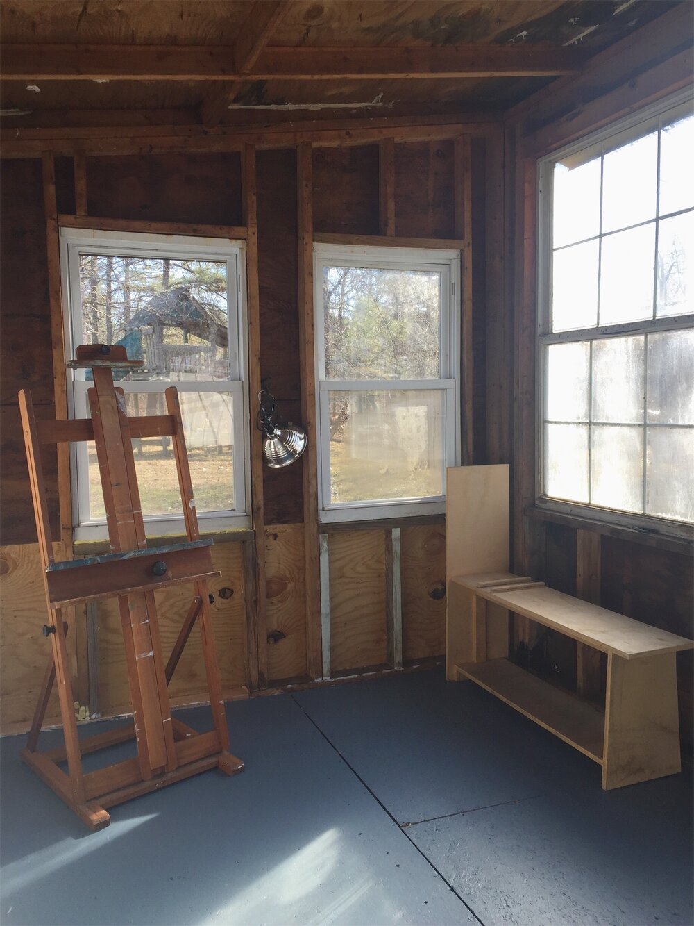 An old shed converted to an art studio.
