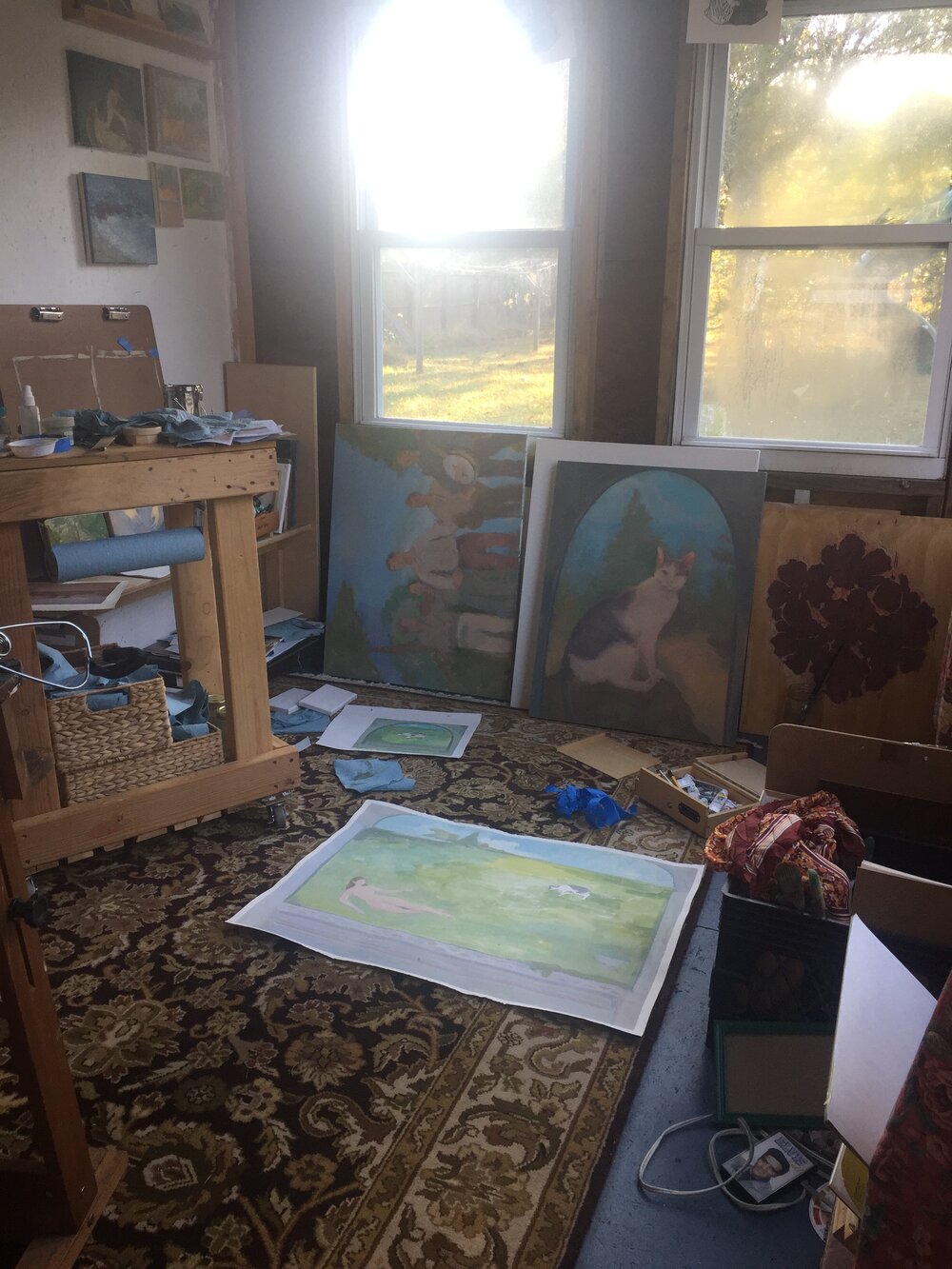 Art studio from an old shed