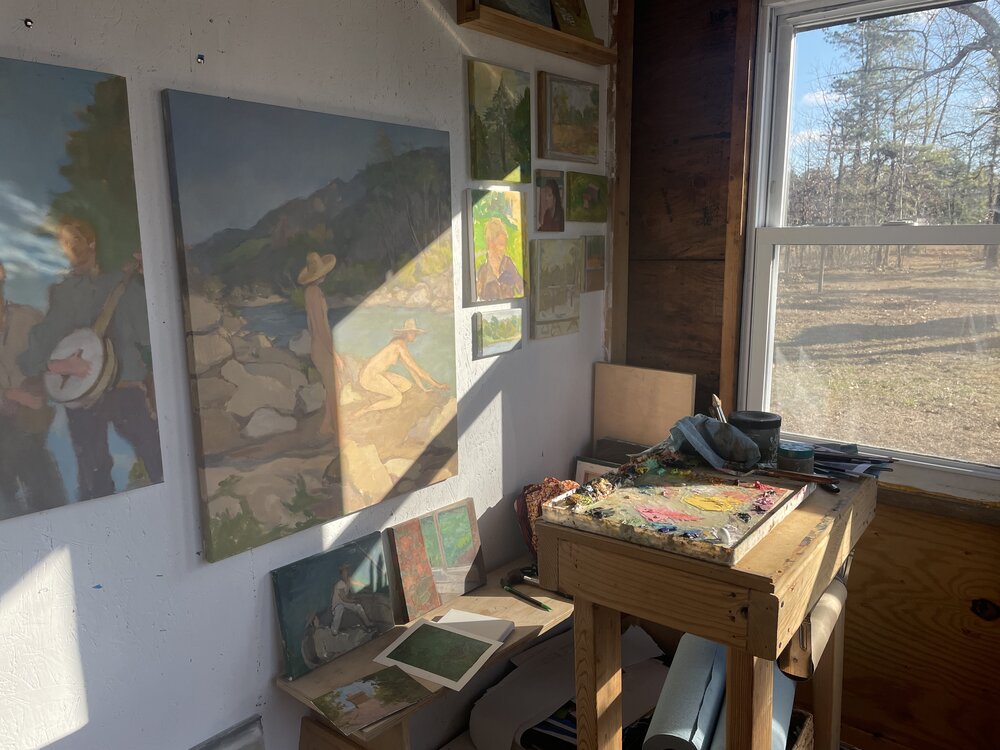 how i turned an old shed into an art studio