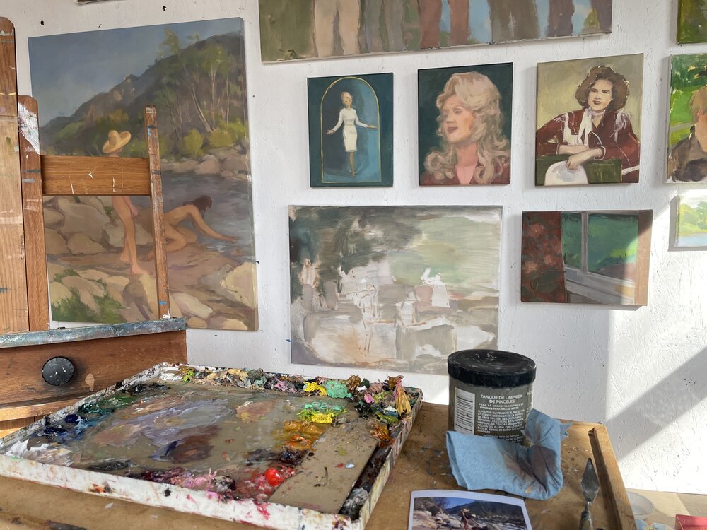 my art studio, in a backyard shed