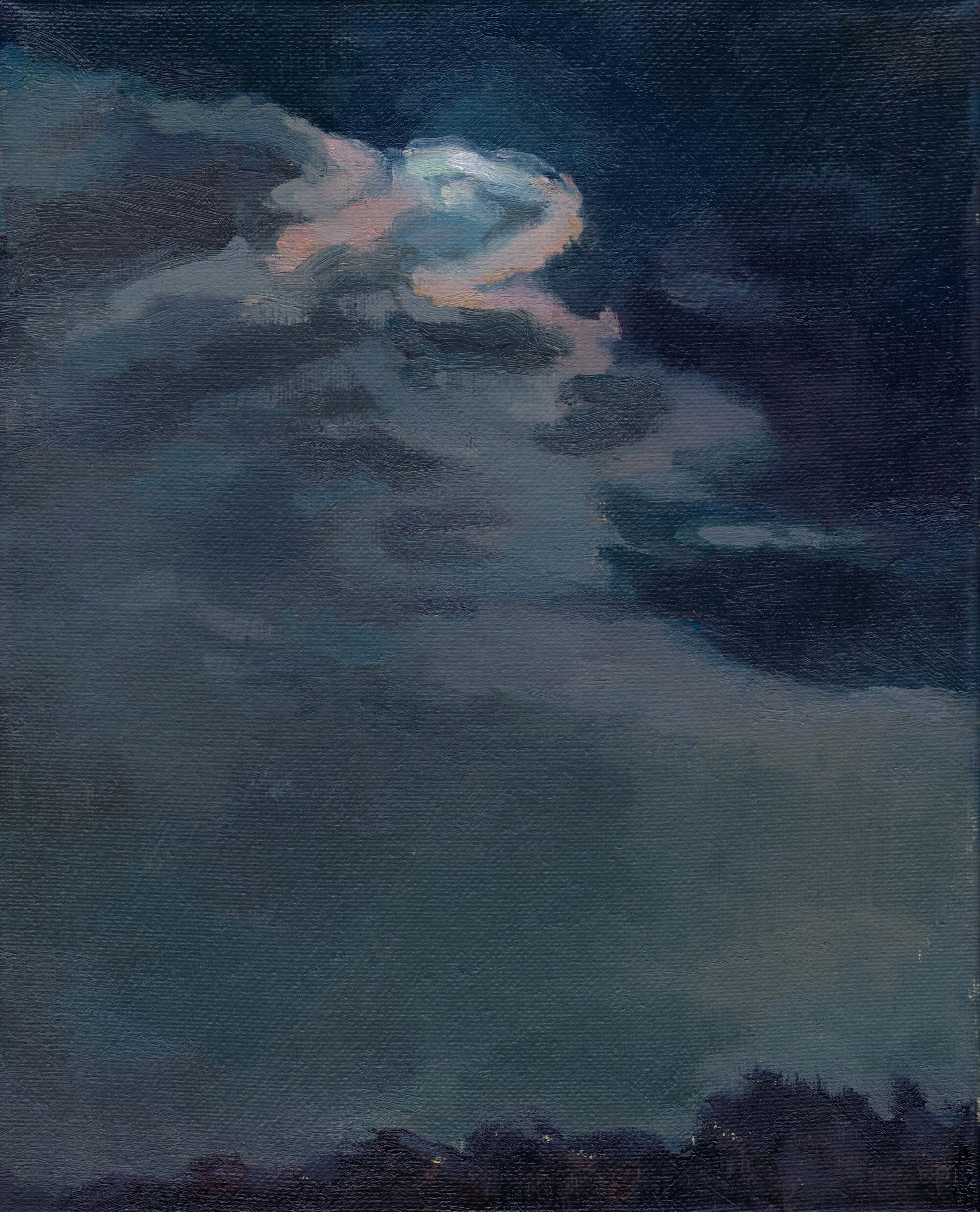    moon glow   oil on canvas 10 x 8” 2023  private collection Pennsylvania 