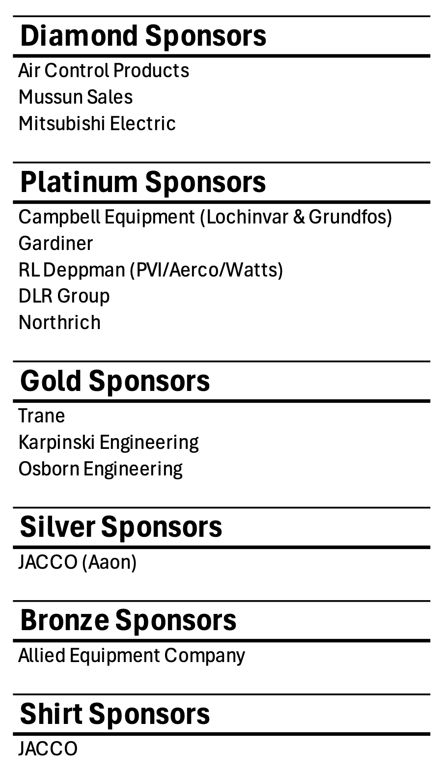 Conference Sponsors