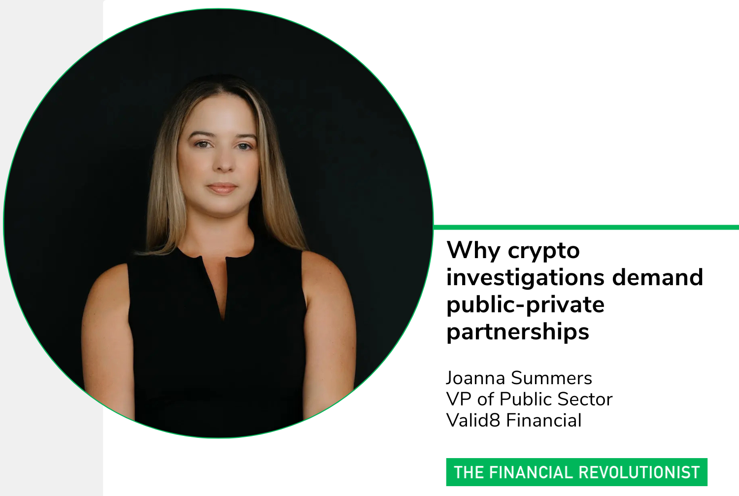 Why crypto investigations demand public-private partnerships