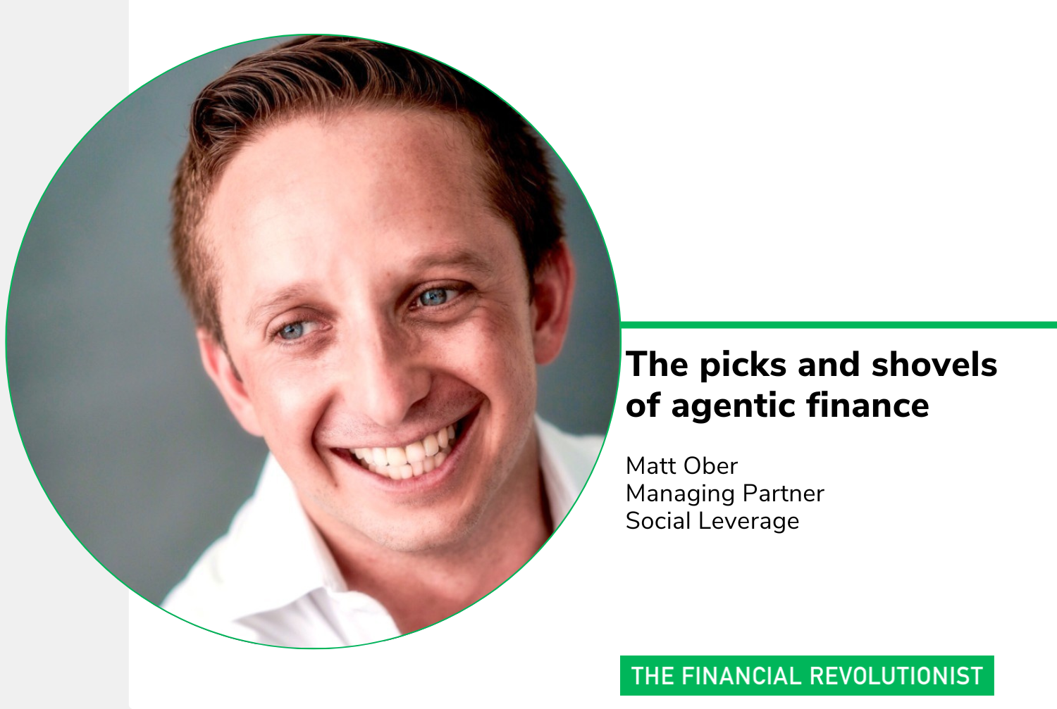 The picks and shovels of agentic finance