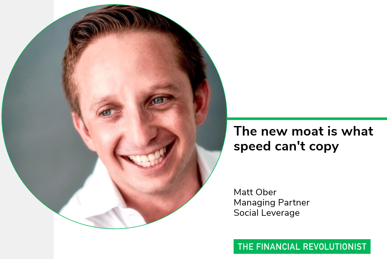 The new moat is what speed can't copy