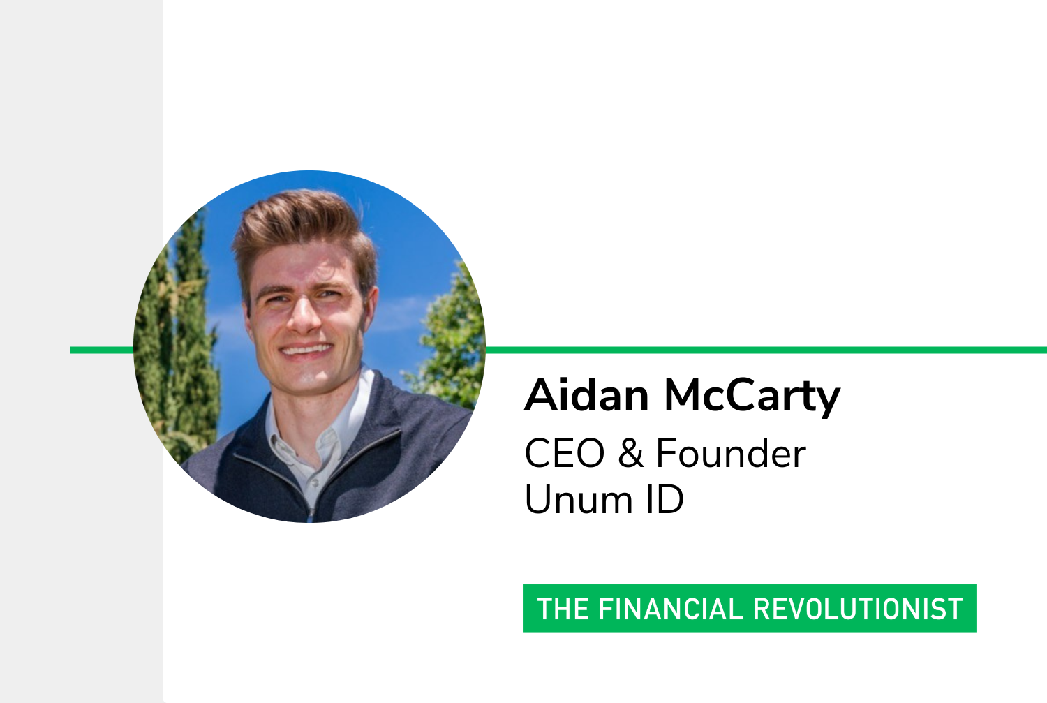 Daniel Rudio The case for reusable digital IDs — The Financial Revolutionist