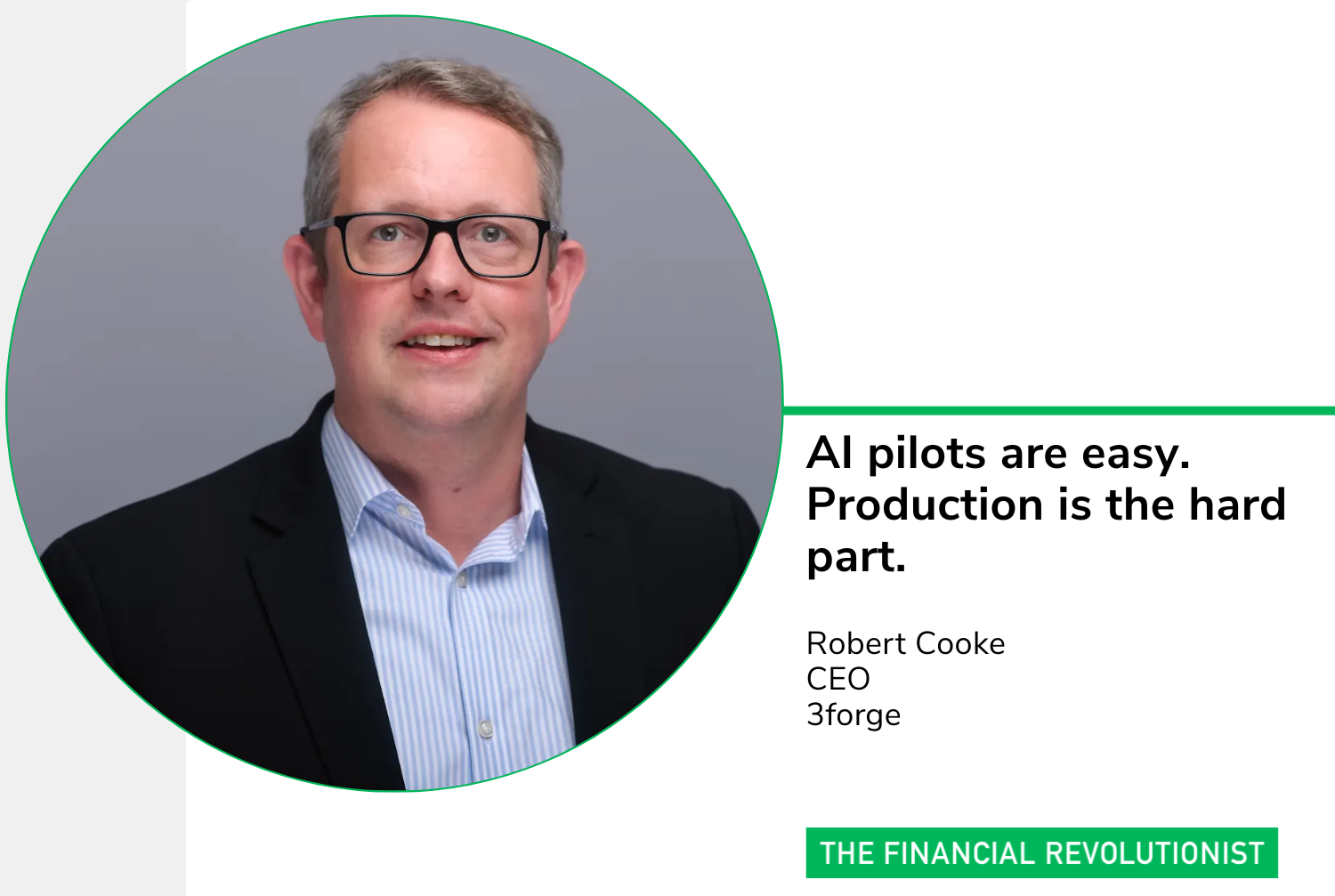 AI pilots are easy. Production is the hard part. — The Financial ...