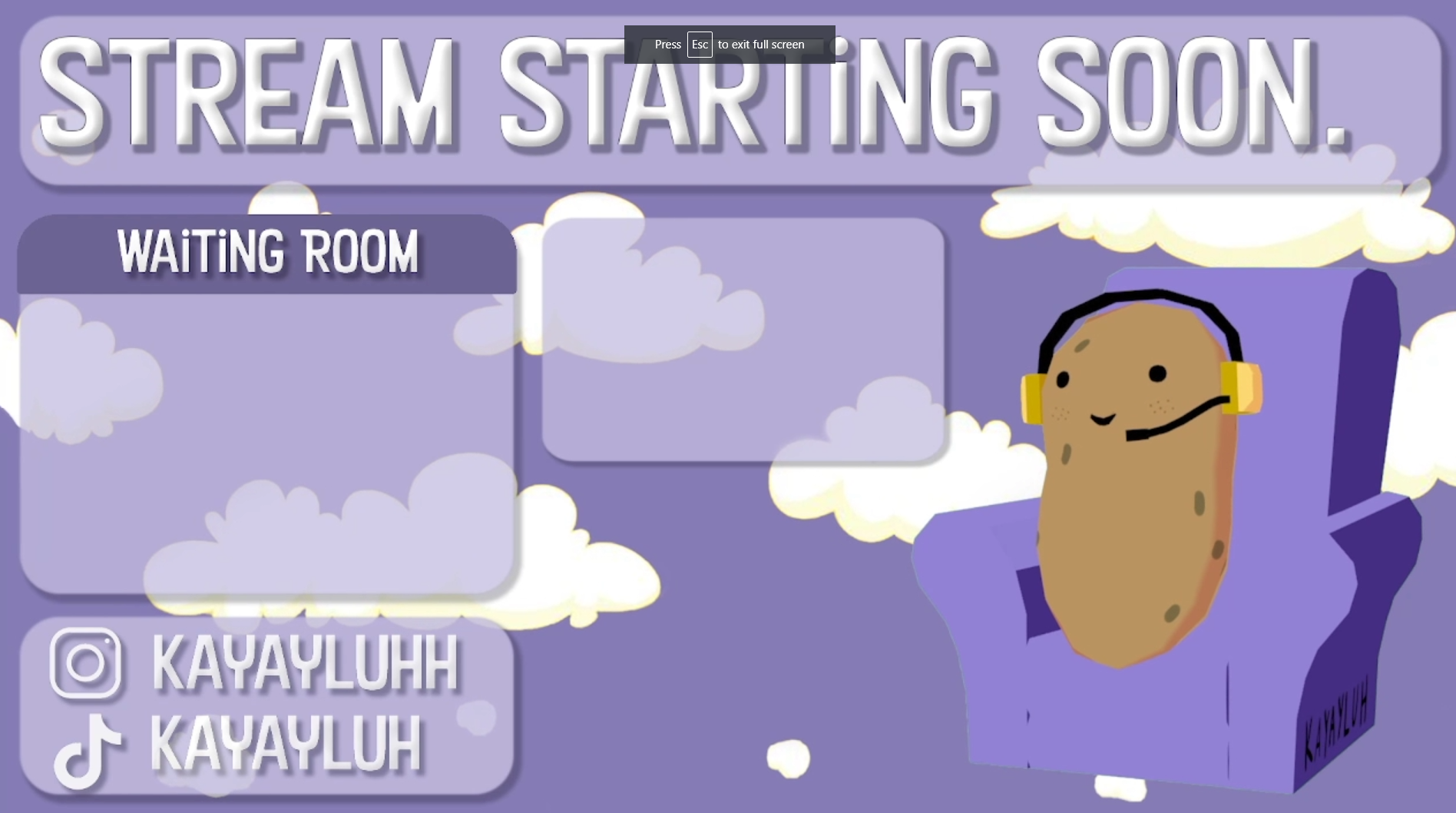 Potato Vtuber Model!