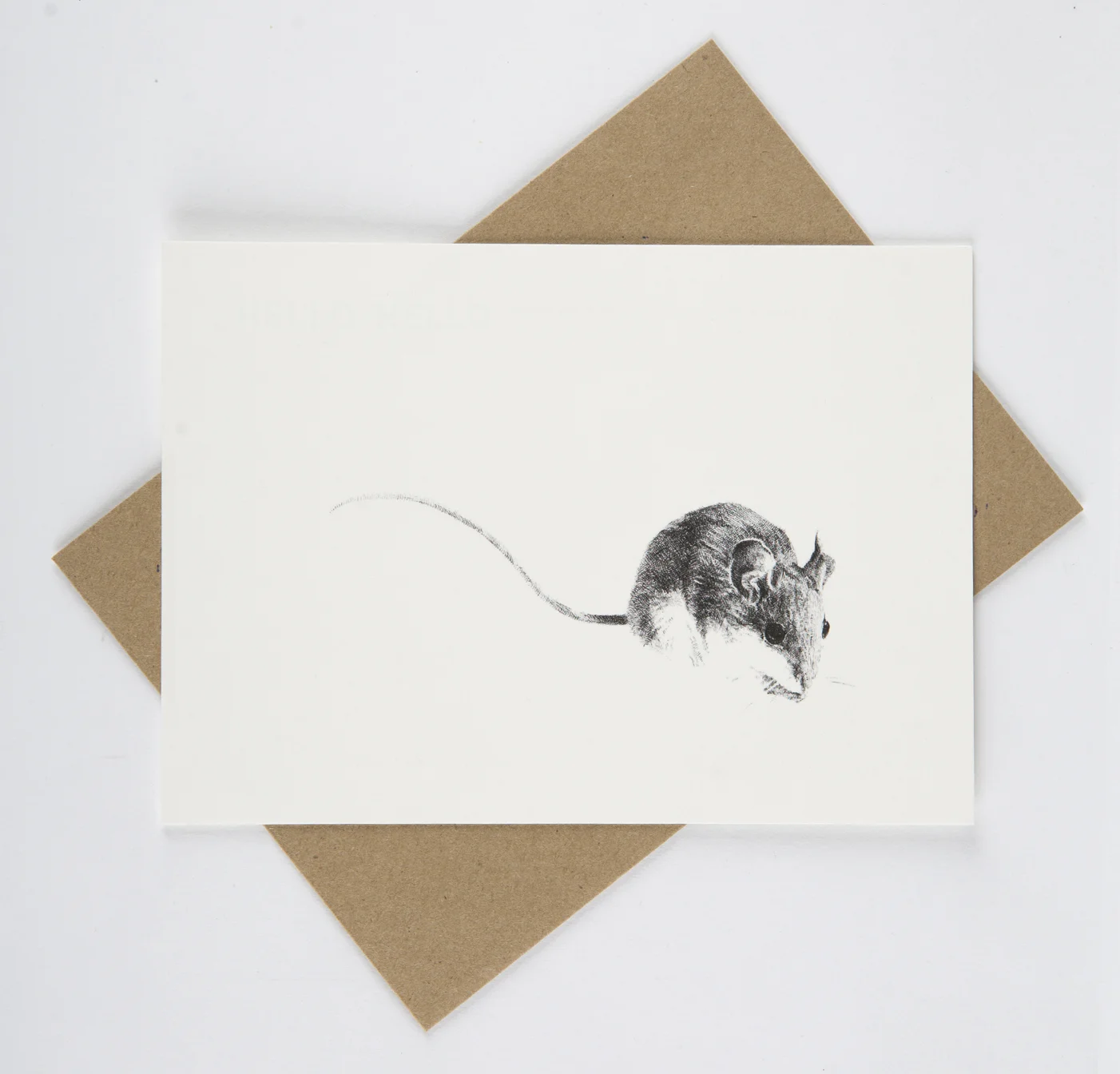 Alabama Beach Mouse - Flat Card - Rally Caller - Sarah Kaizar - Endangered Species Art