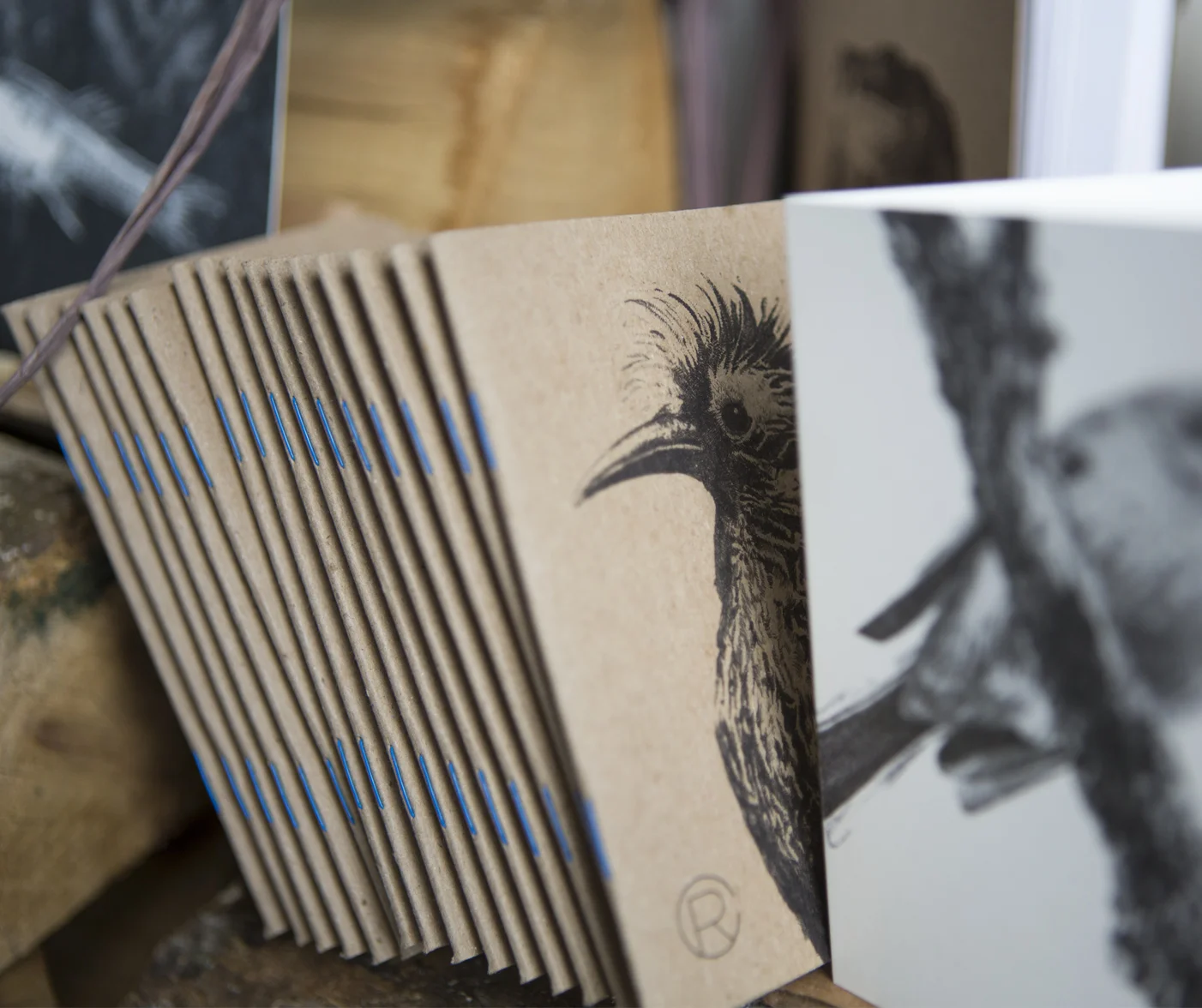 Crested Honeycreeper - Field Journal - Rally Caller - Sarah Kaizar - Endangered Species Art