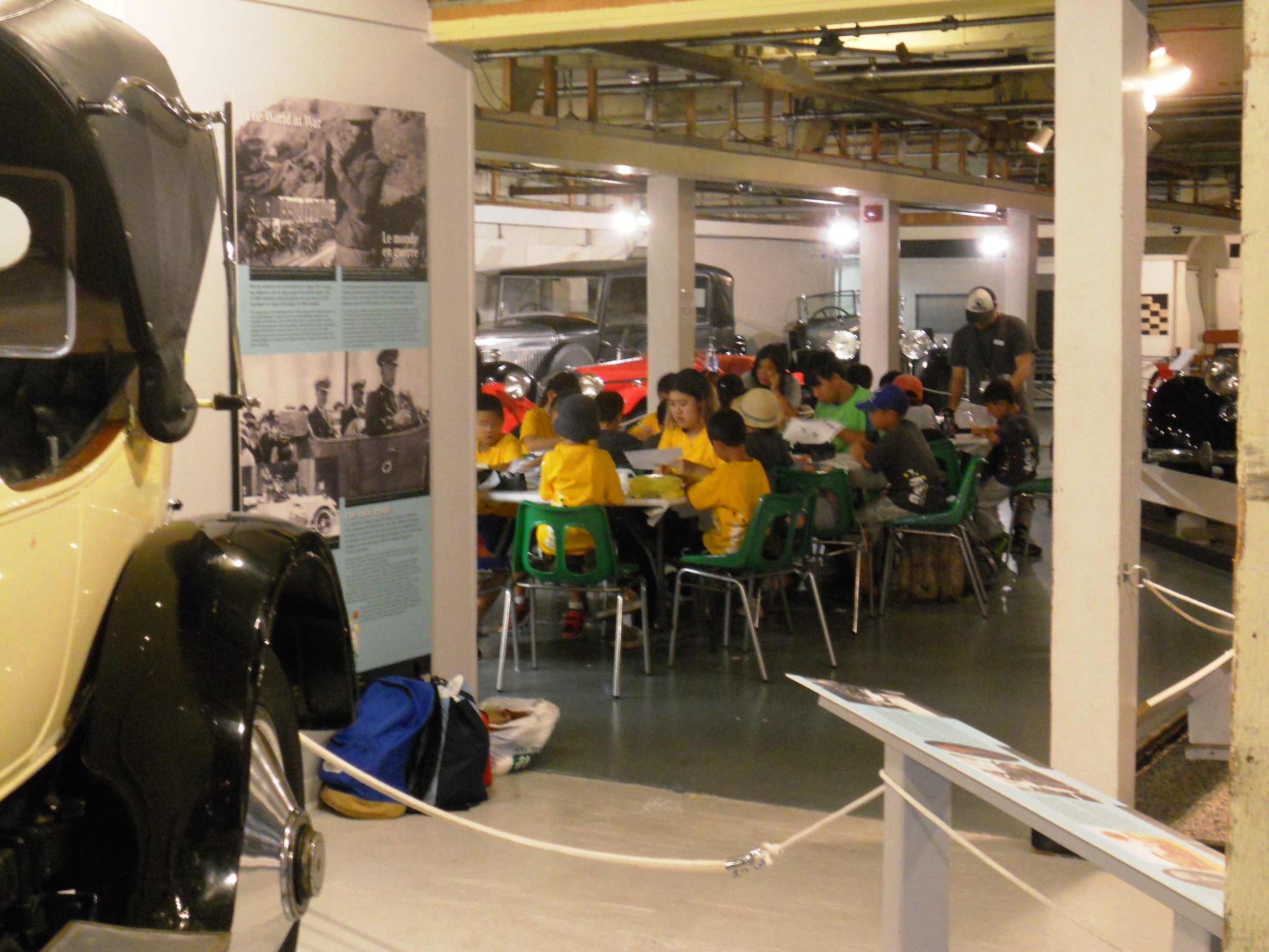 The Canadian Automotive Museum's galleries can accommodate large school field trips. 