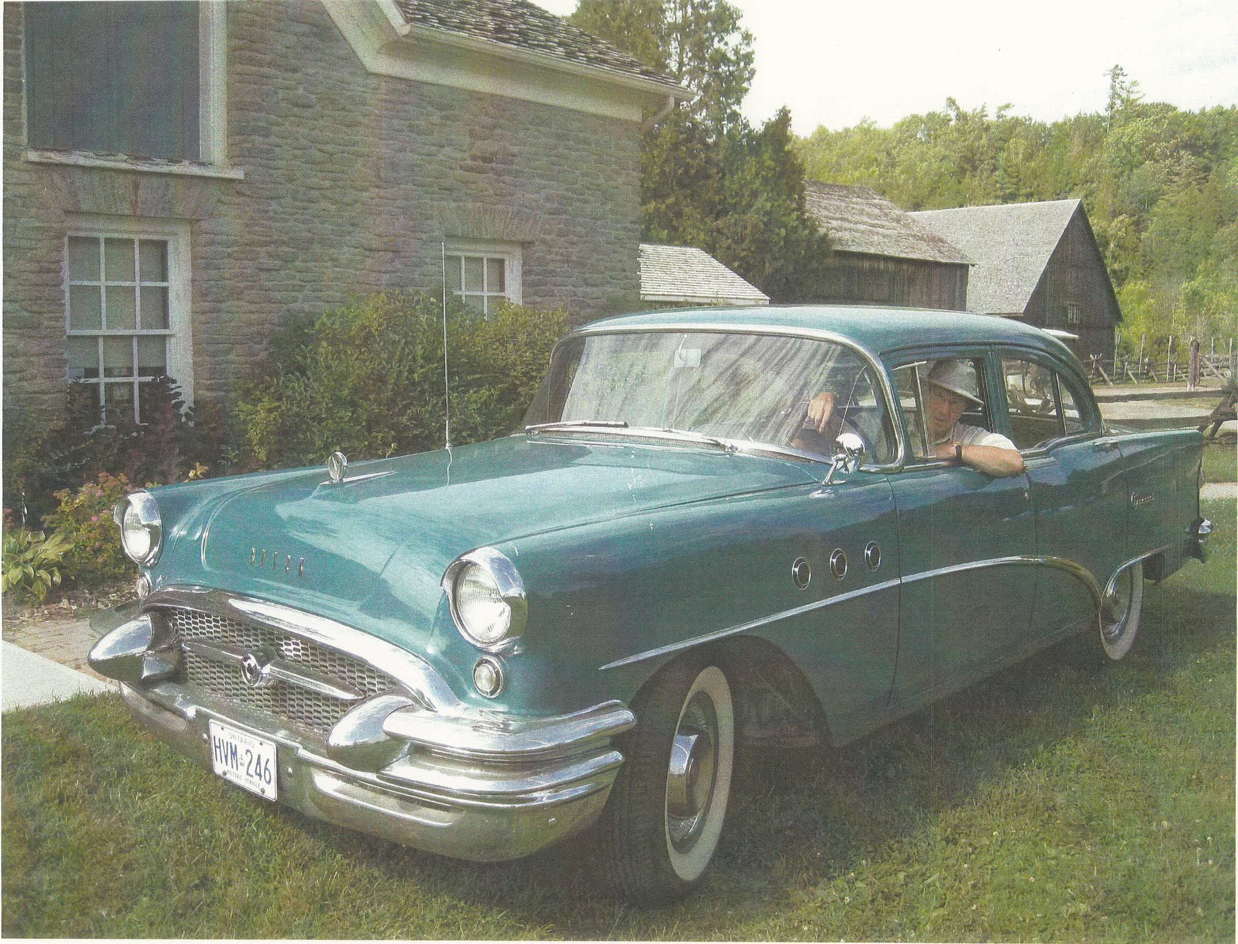 David Mitchell with his 1955 Buick Special in Peterborough, ON circa 2014