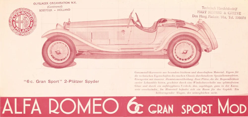 1931 Alfa Romeo 6C Gran Sport — Canadian Automotive Museum