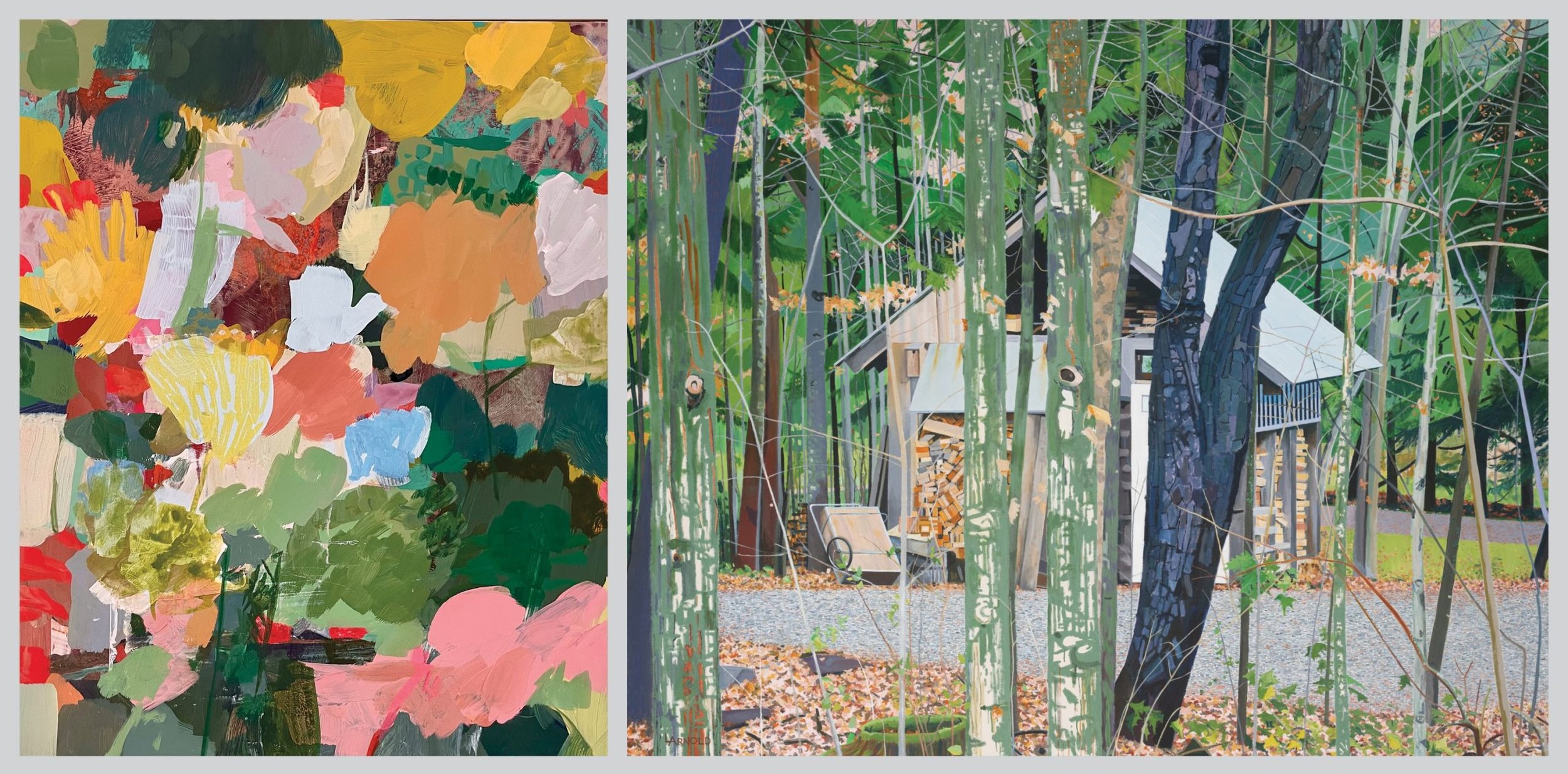 Two Visions of Nature, Louise Arnold &amp; Gretchen Warsen at Concord Art