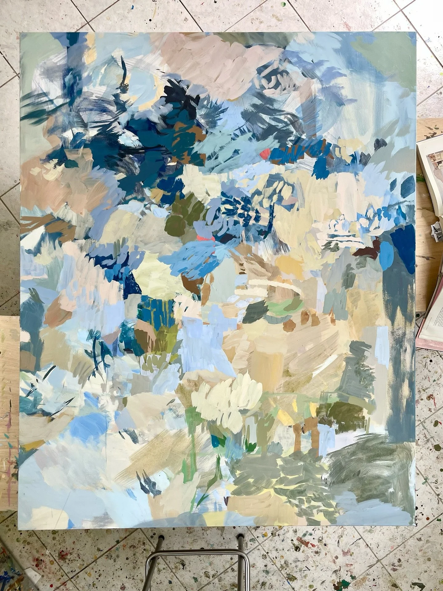 Looking at some Vuillard paintings to figure out blues today. I love blue, why is it such a difficult color? What is your difficult color?