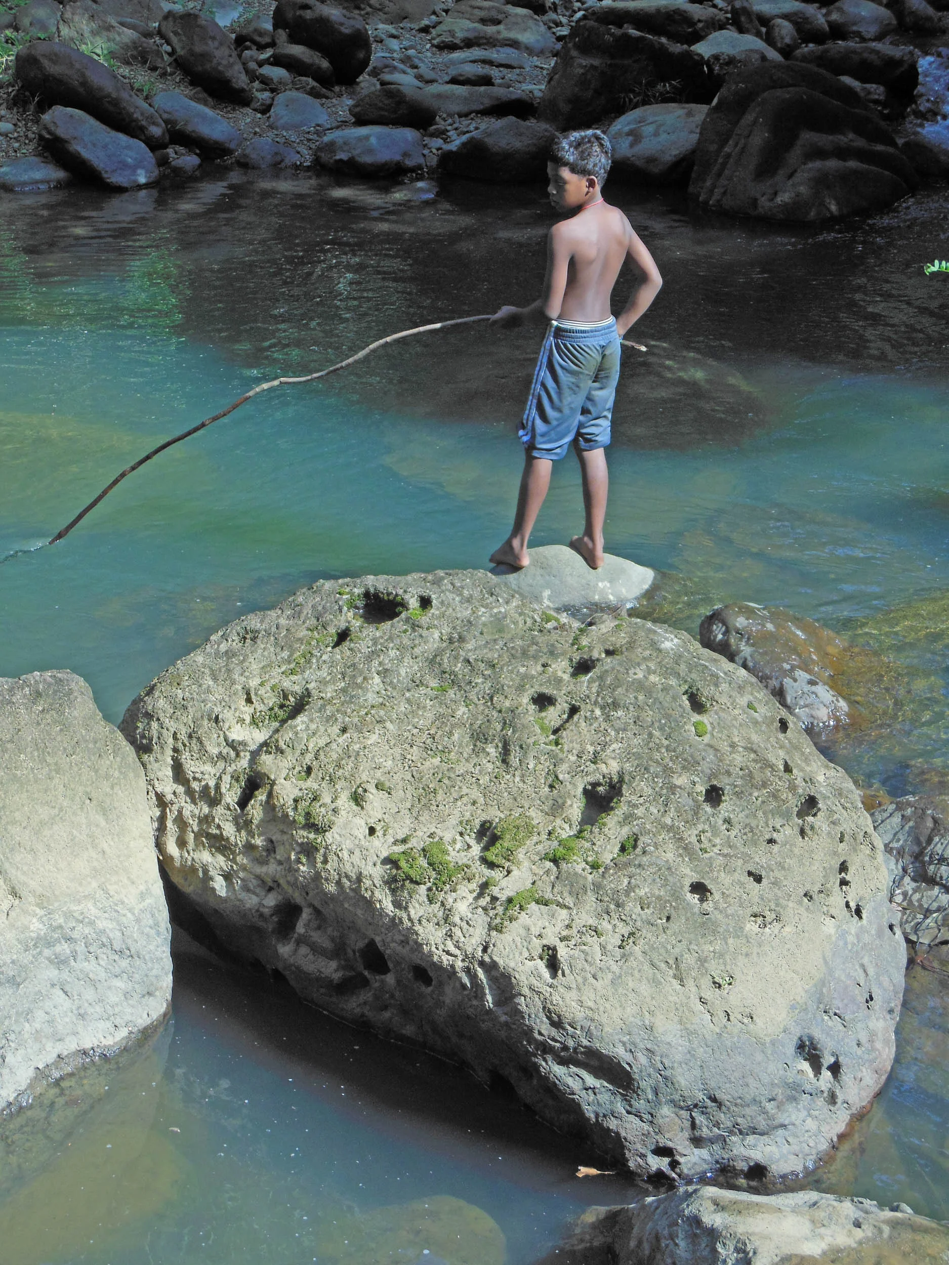 A natural pool.
