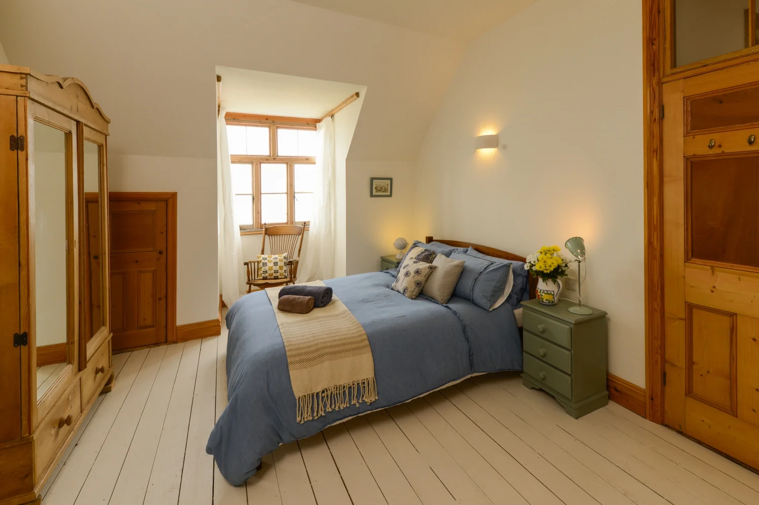 Upstairs double west with sea views