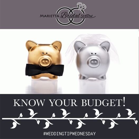 4 days until the Marietta Bridal Show!! 
SUNDAY, January 8th. 
Dyson Baudo Recreation Center, Marietta College.
1pm to 5pm
Set a realistic budget that won&rsquo;t stretch you too far. It&rsquo;s common to forget all the little extras, don&rsquo;t for