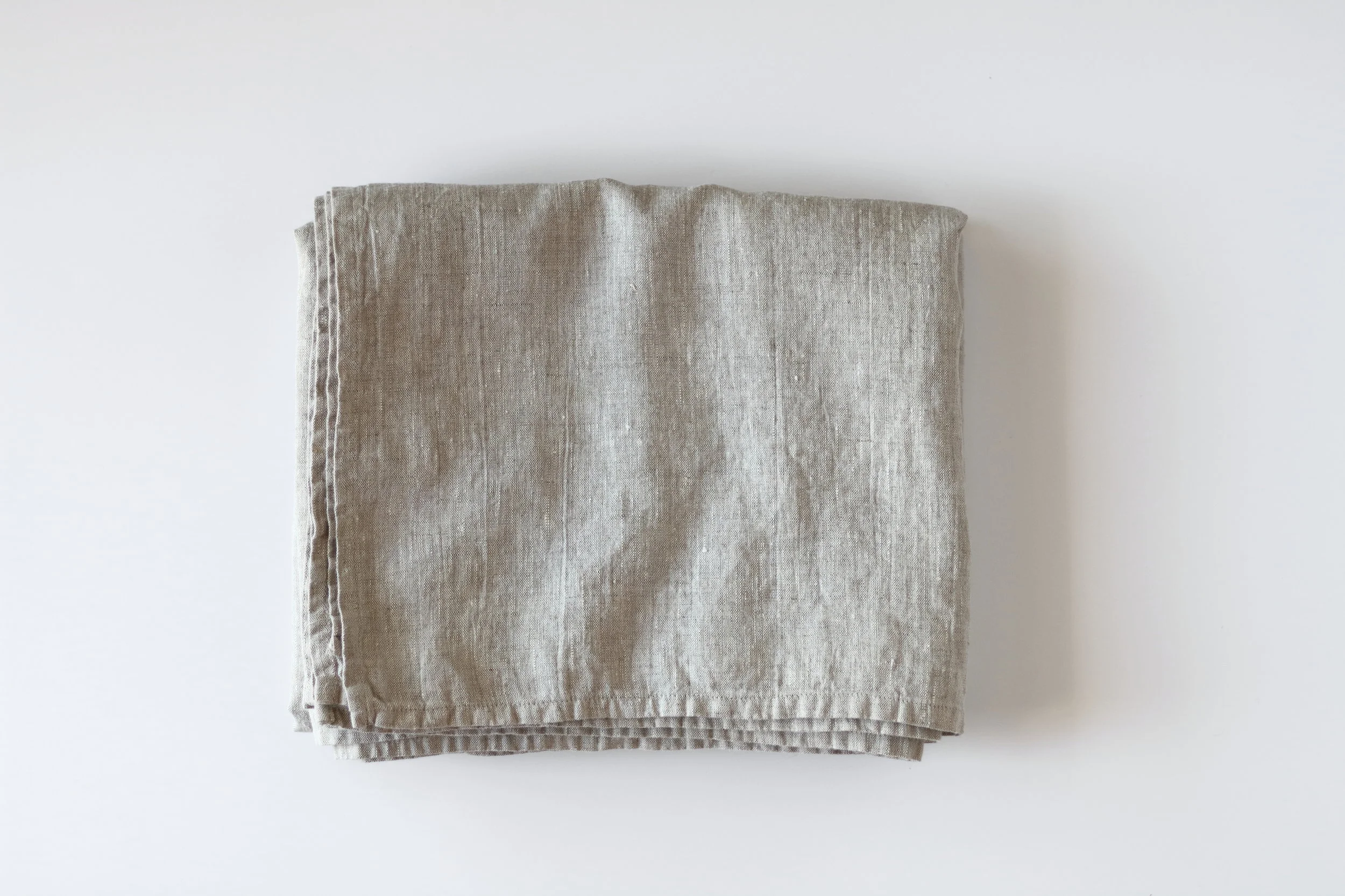 Heather Gray Linen Table Cloth