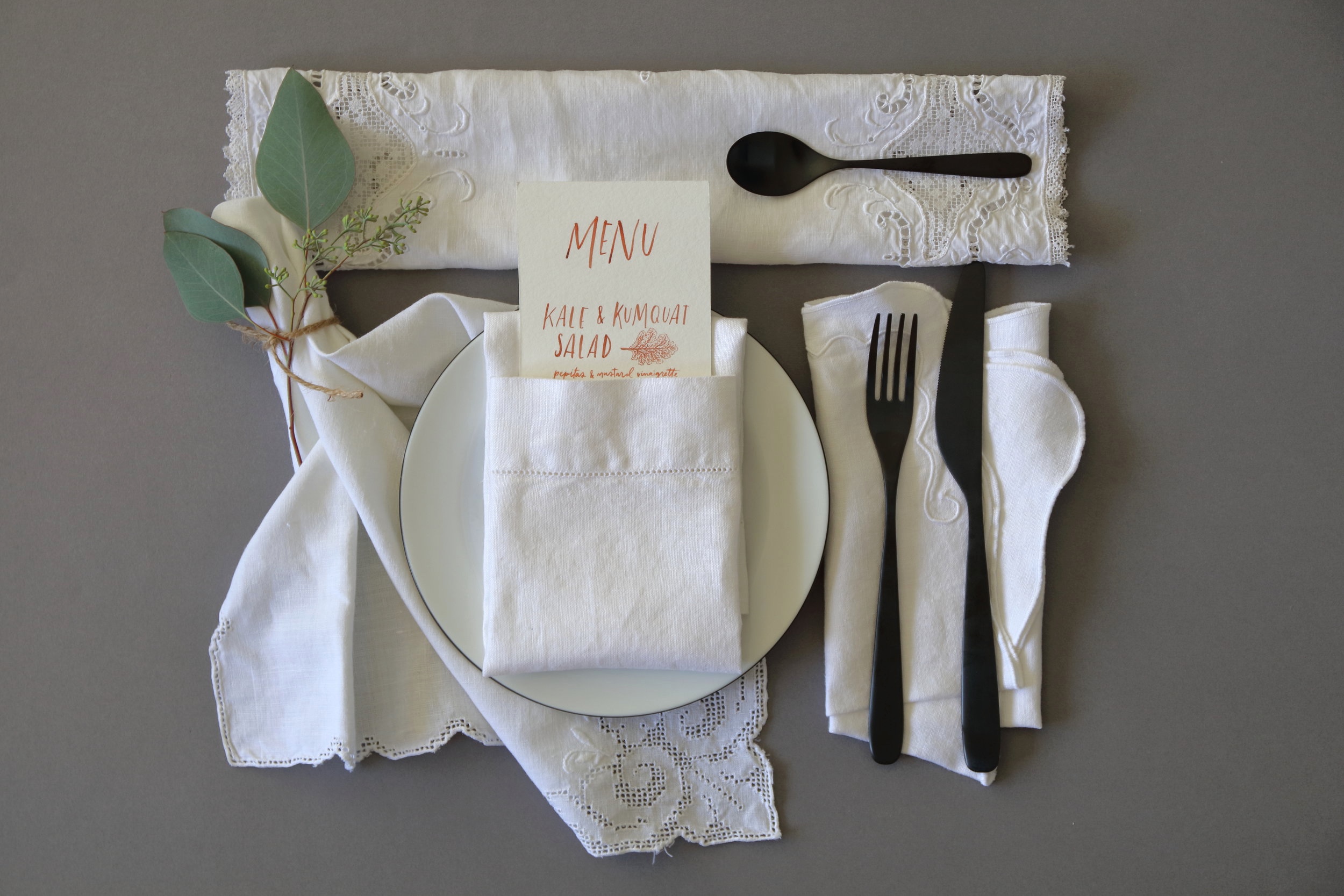  - 100% vintage linen - combination of plain and embroidered styles - Variable sizes, starting at 15"x15" - Assorted but cohesive styles - 2 or more napkins of the same style 