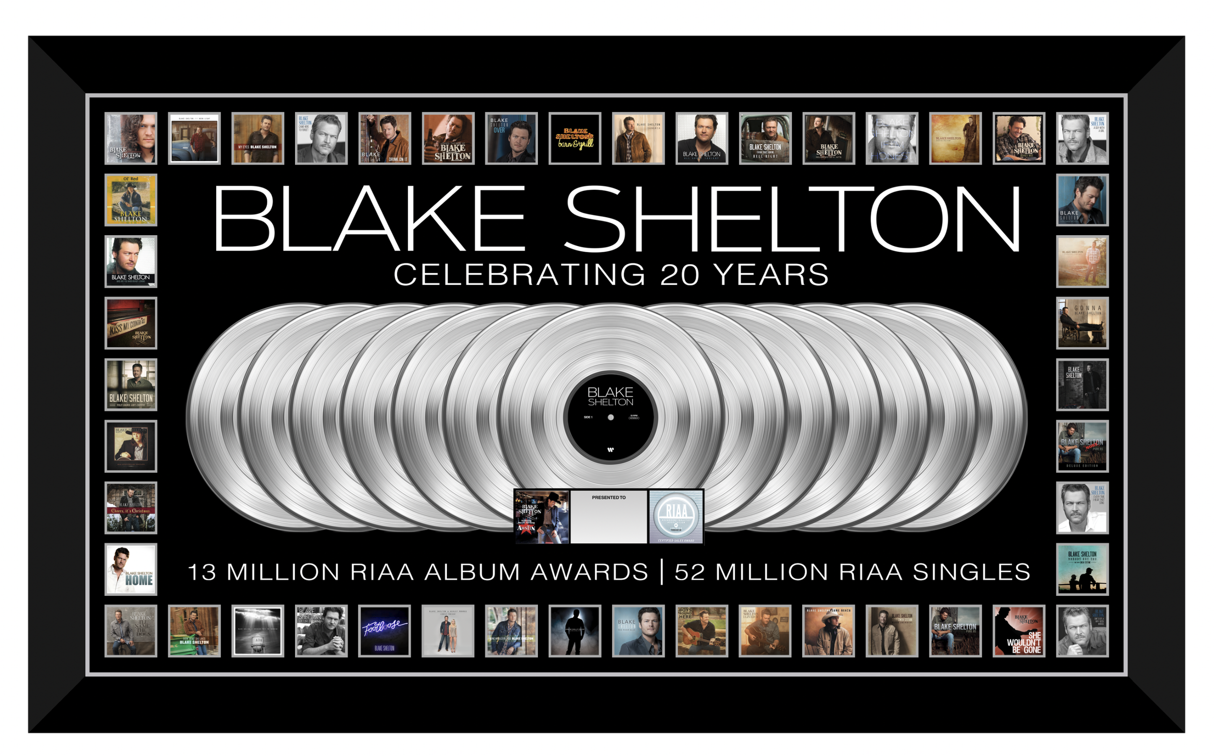 BLAKE SHELTON CAREER COMBO PLAQUE DELUXE COMP 1r3.png