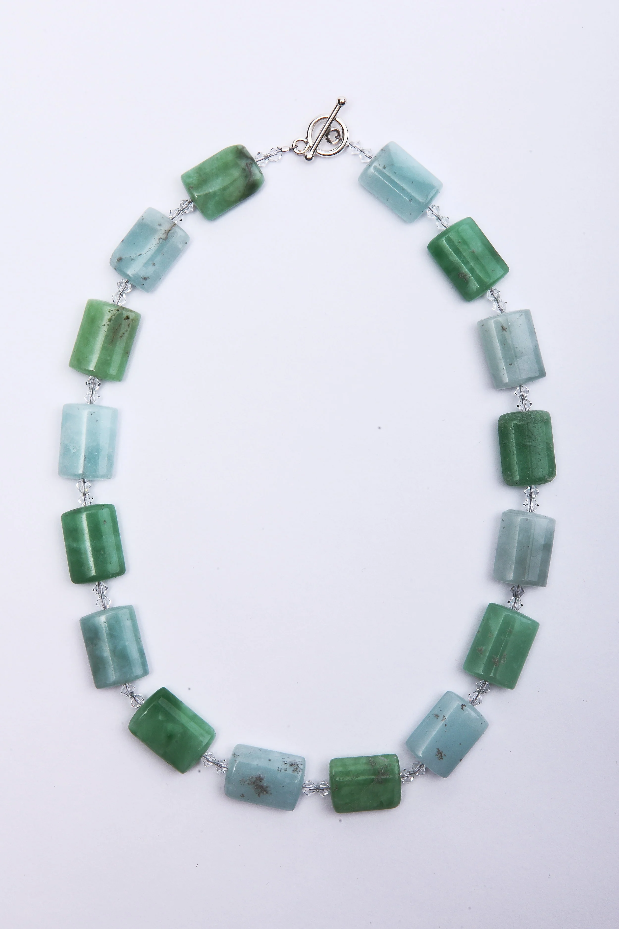 Green and White Adventurine Necklace