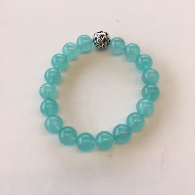 +Sea Foam Quartz Gemstone Bracelet