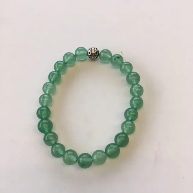 +6mm Green Adventurine Gemstone Bracelet